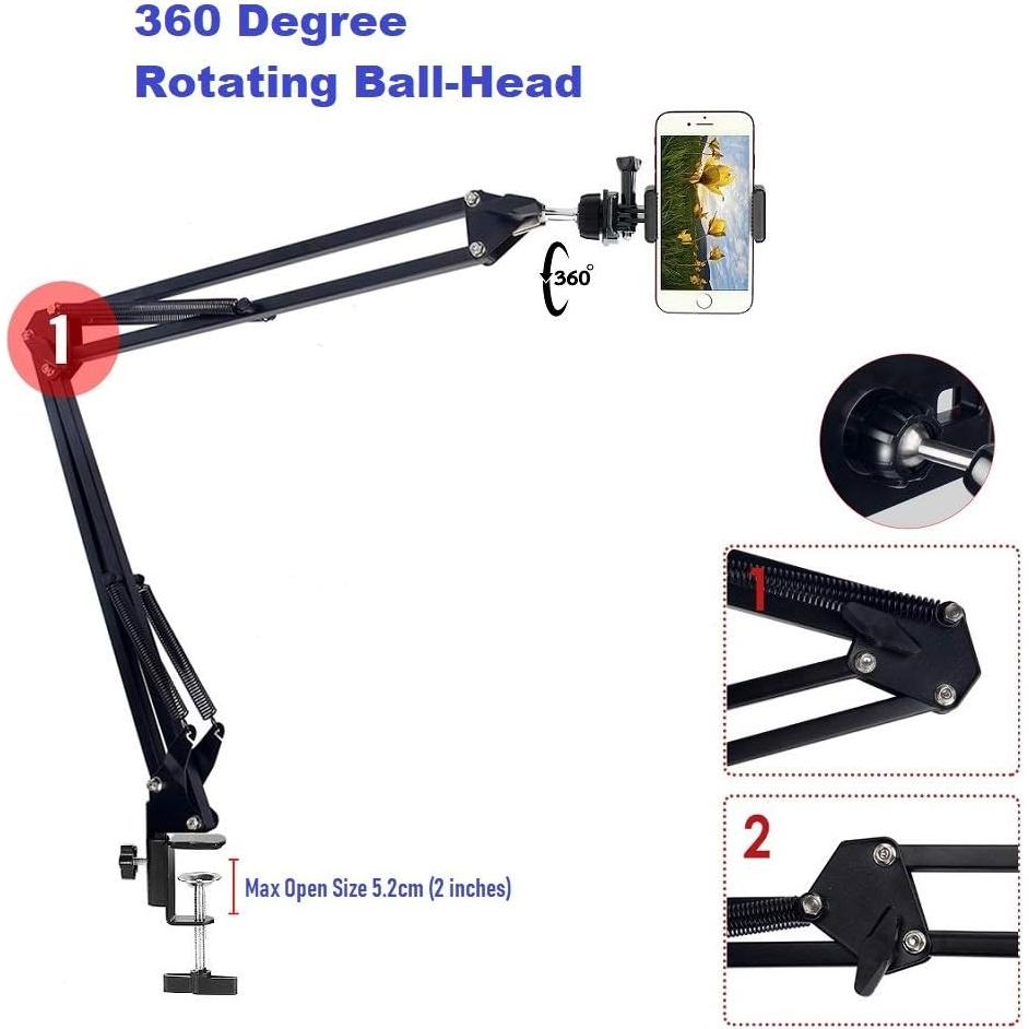 Soporte de Video para Teléfono AceTaken, Ajustable, 82 cm