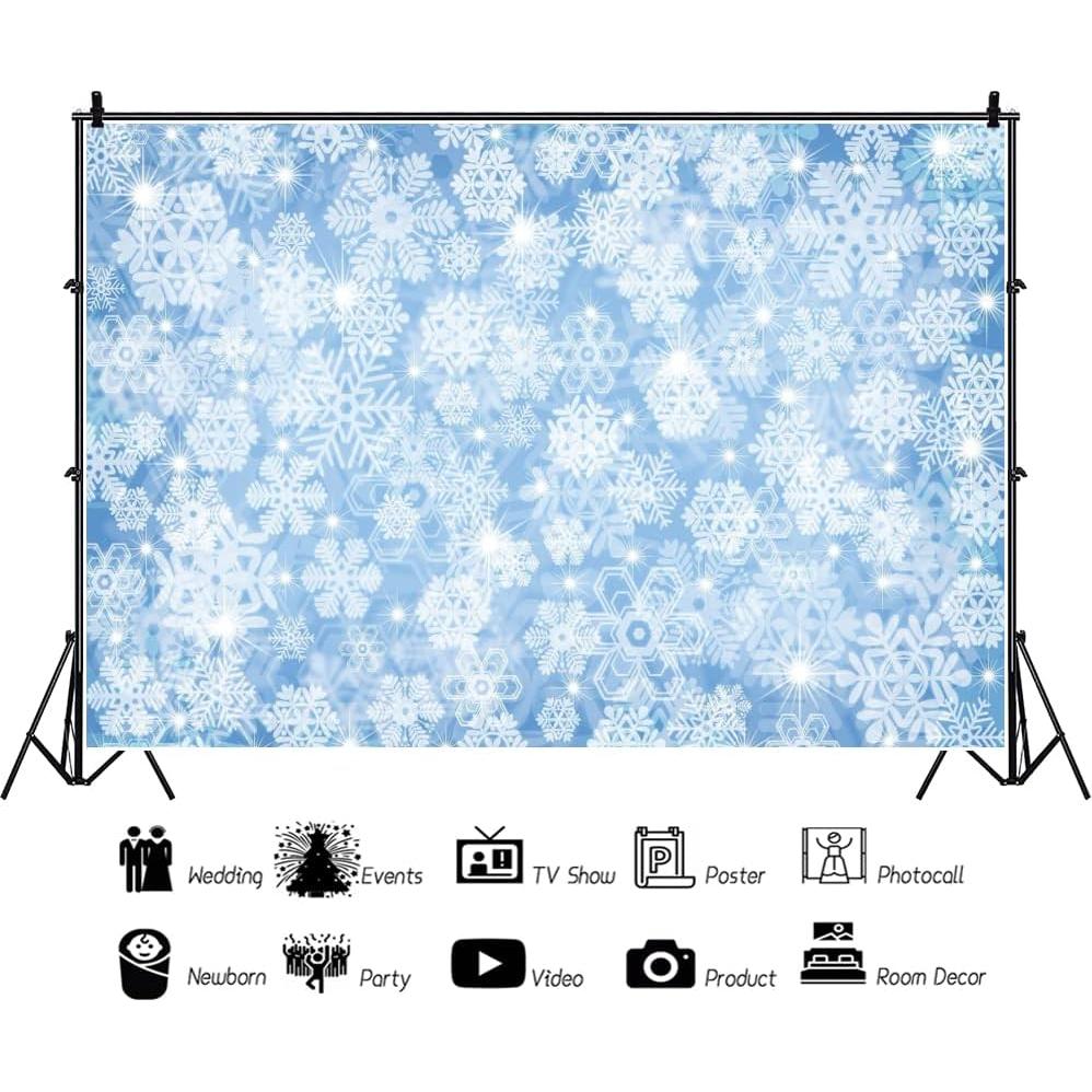 Fondo de Fotografía Vinilo Yeele 2.2x1.5m Copo de Nieve