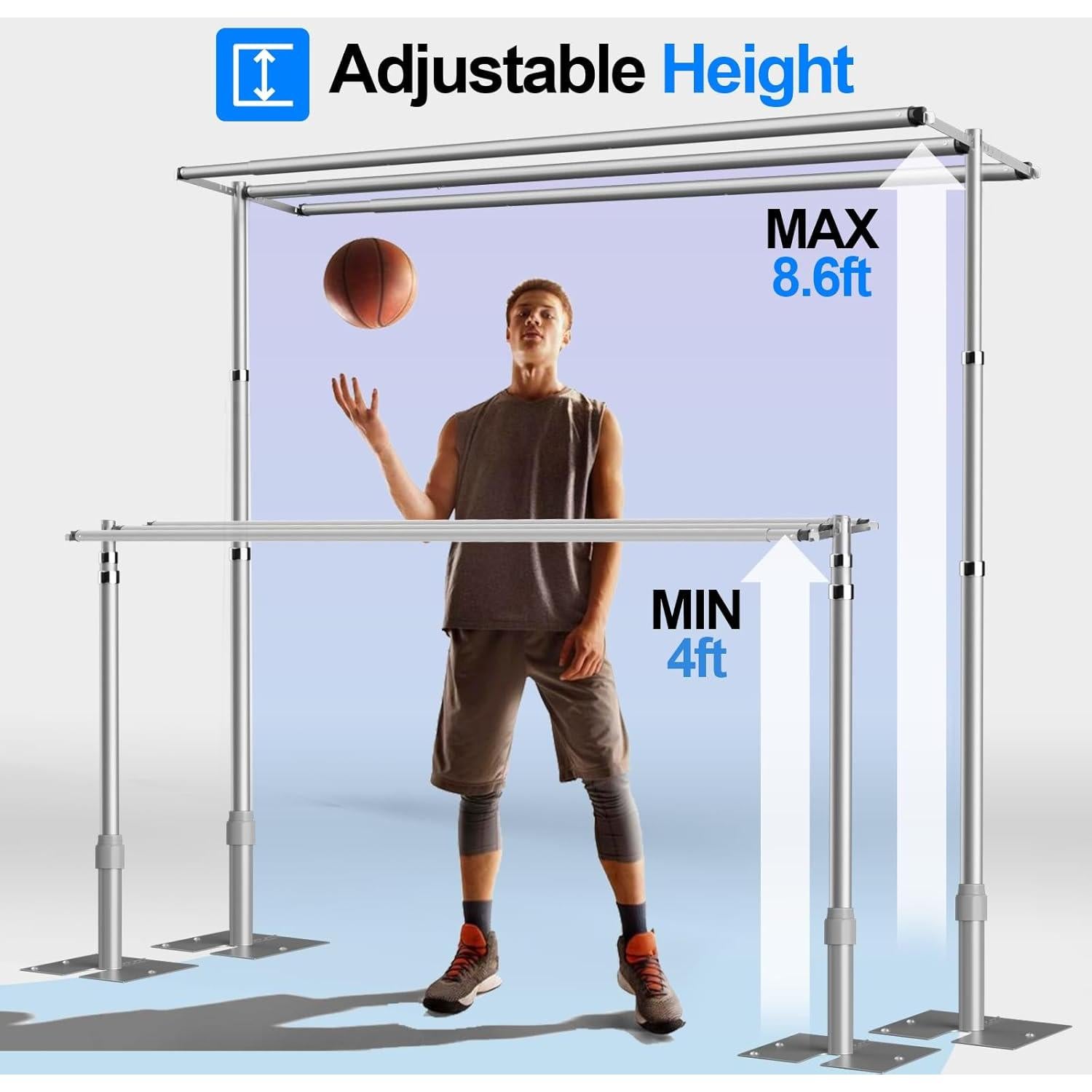 Soporte de Fondo Ajustable GLOSHOOTING 2.62x3.05m para Fotografía