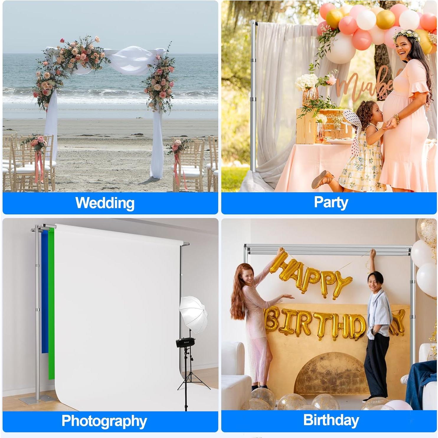 Soporte de Fondo Ajustable GLOSHOOTING 2.62x3.05m para Fotografía