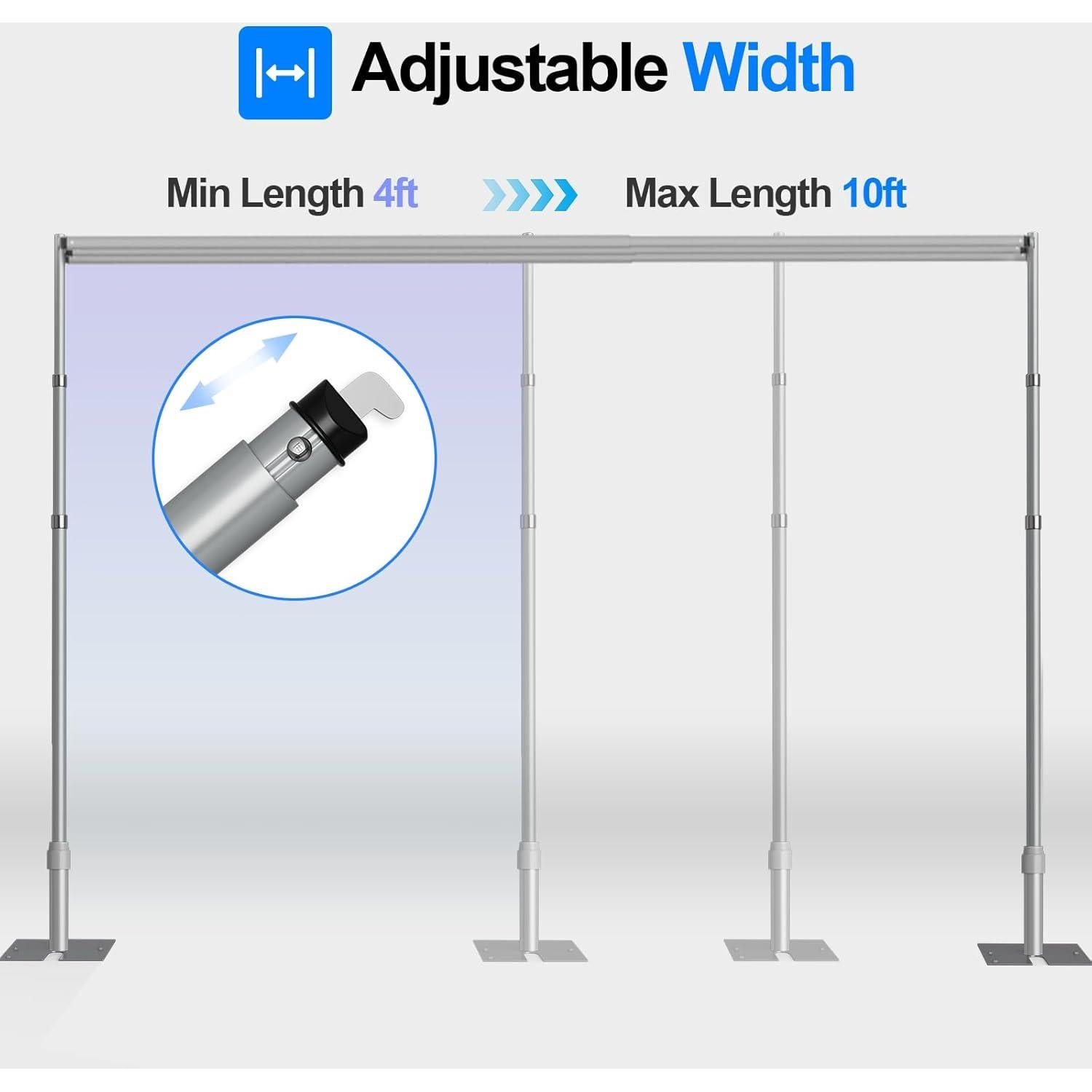 Soporte de Fondo Ajustable GLOSHOOTING 2.62x3.05m para Fotografía
