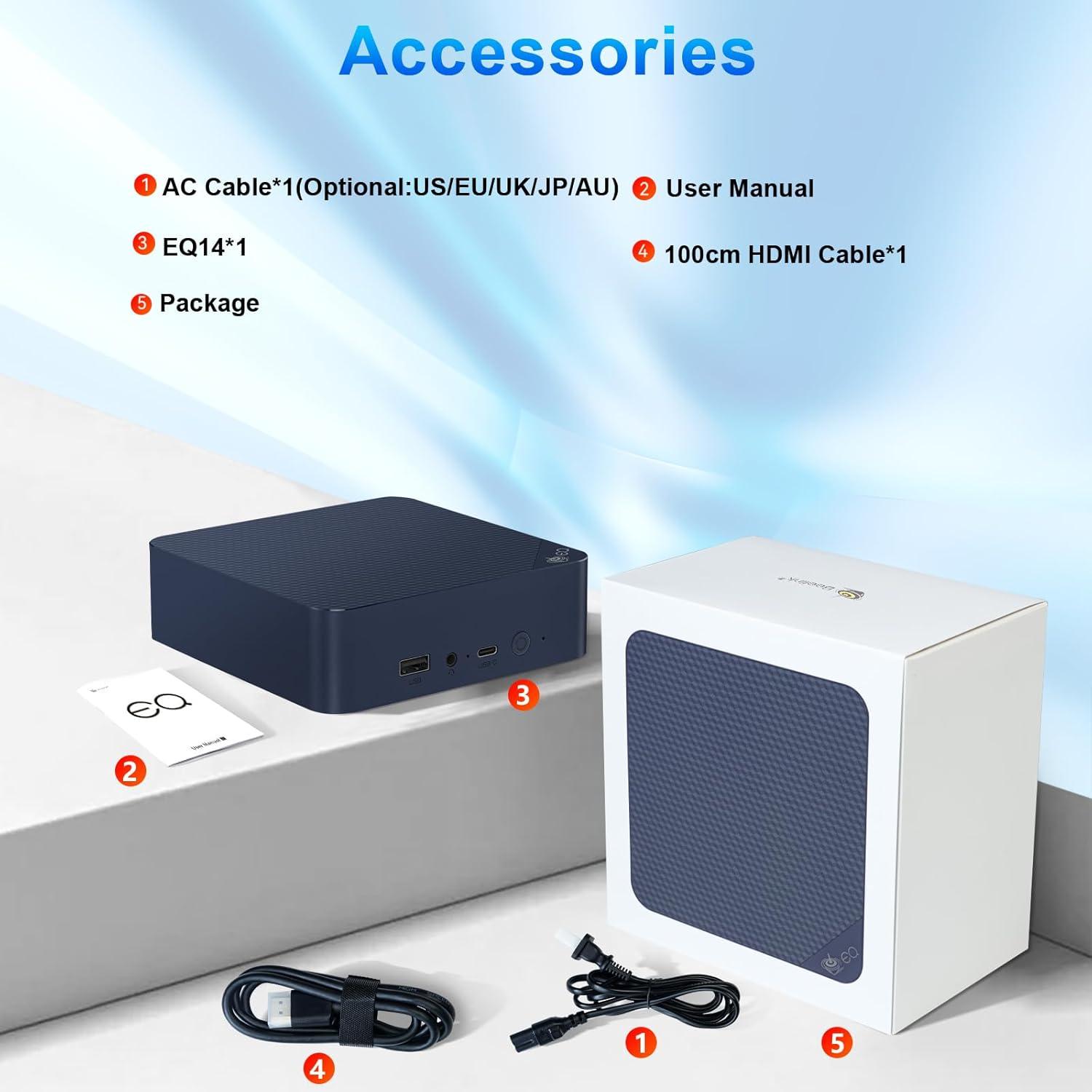 Mini PC Beelink EQ14, Intel N150, 16GB RAM, 500GB SSD