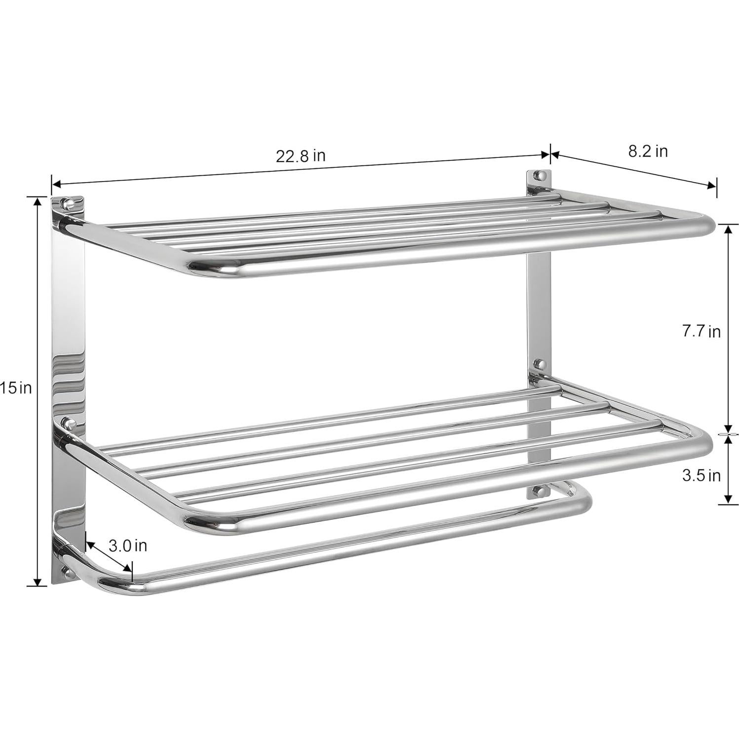 Soporte para Toallas DEWVIE 3 Niveles Acero Inoxidable