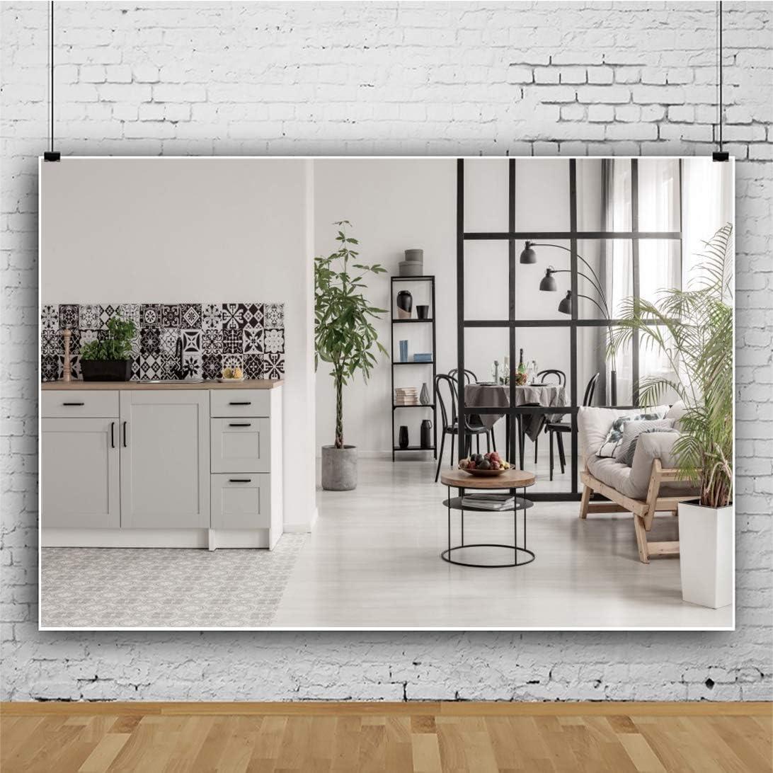 Fondo de Fotografía OERJU 10x8ft Vinilo Estilo Nórdico