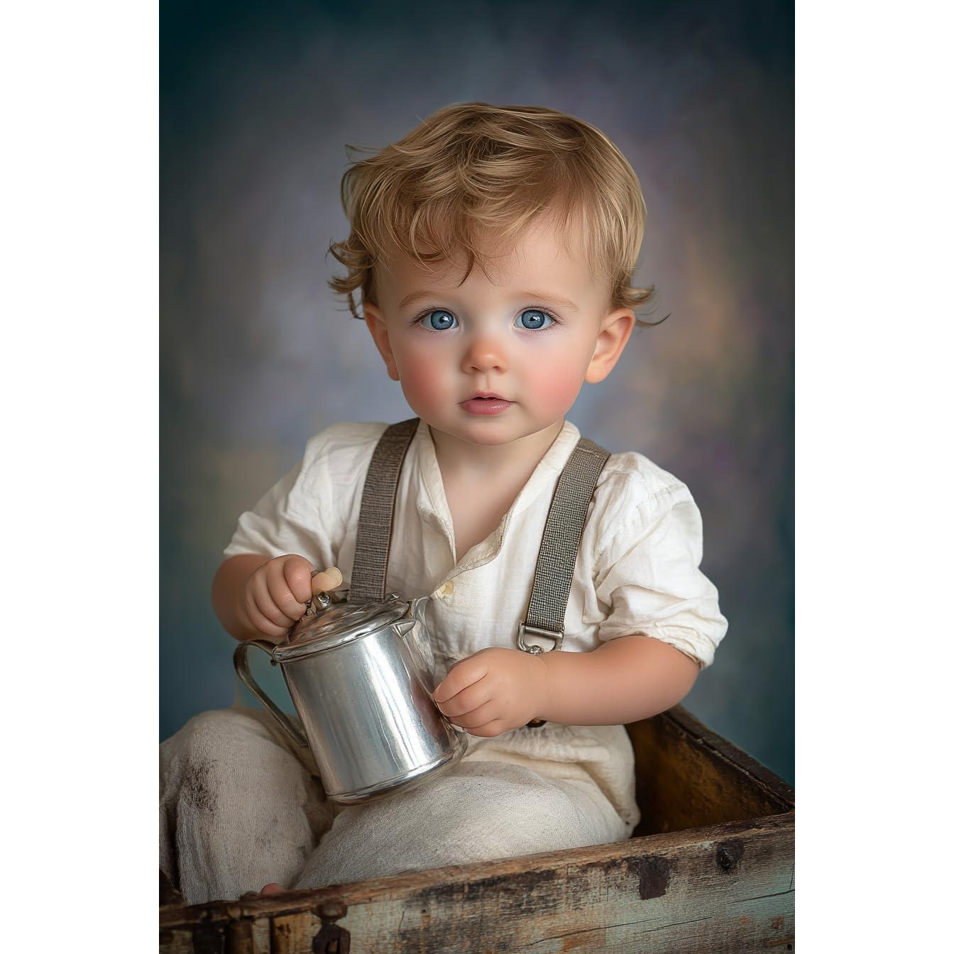 Fondo de Fotografía Kate Azul Abstracto 1.5x2.2m Microfibra