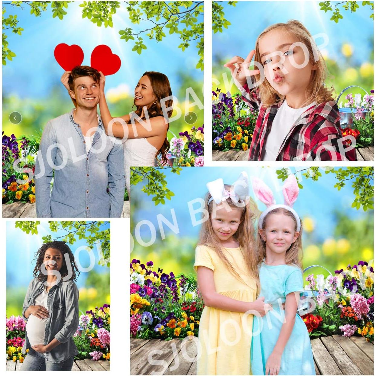 Fondo Fotográfico SJOLOON Flores Primavera 3x3m