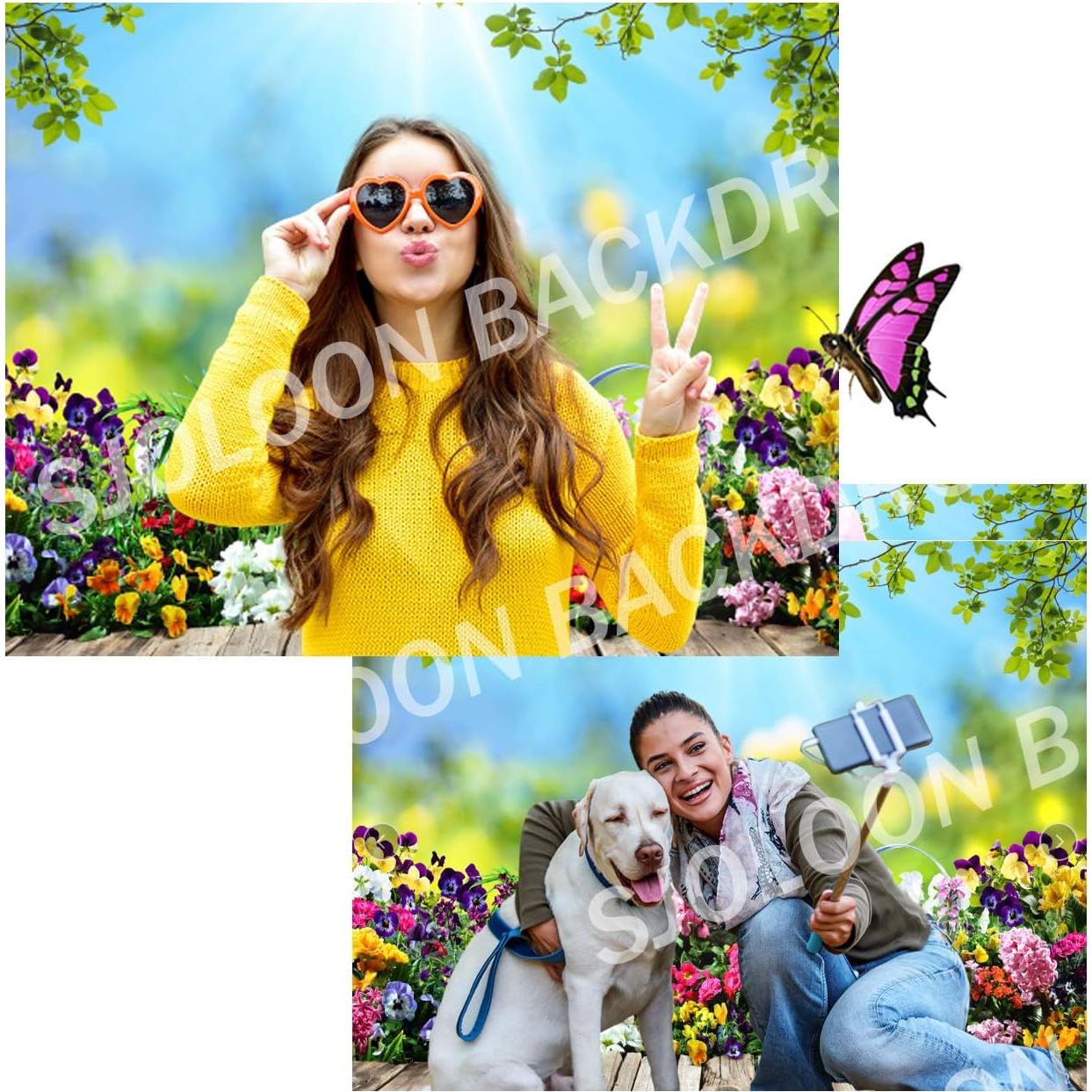 Fondo Fotográfico SJOLOON Flores Primavera 3x3m