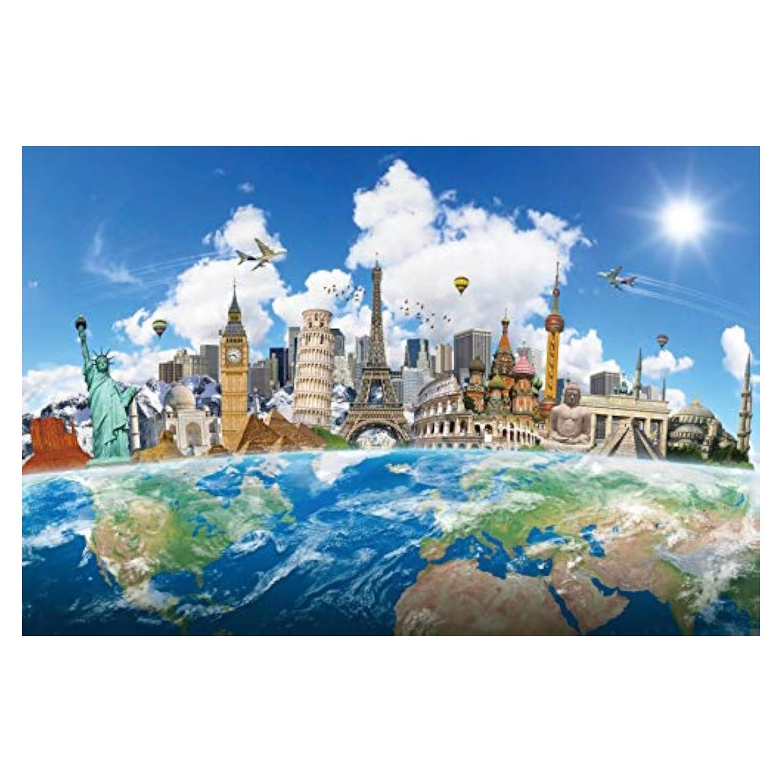 Fondo de Fotografía Vinilo Yeele 3x2.5m Alrededor del Mundo