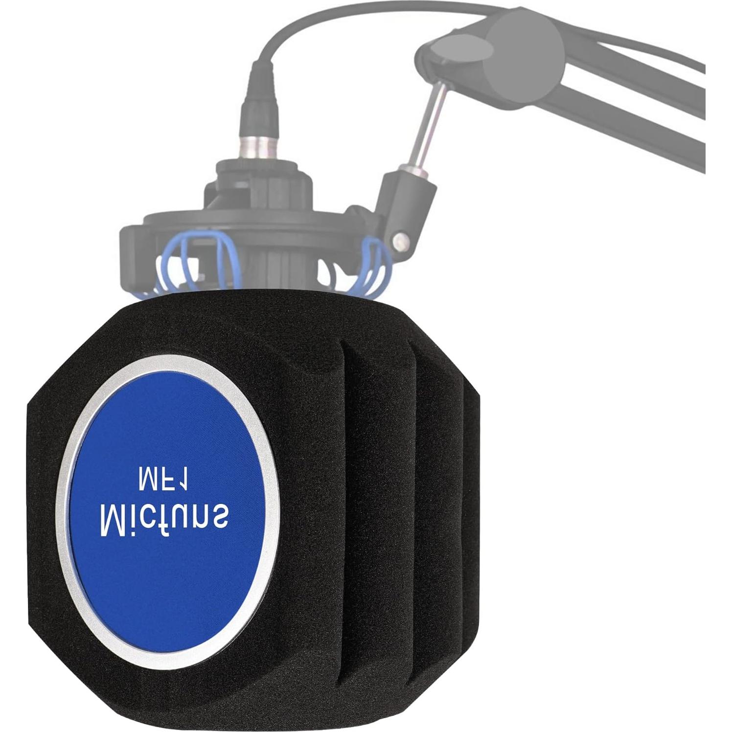 Filtro Antiviento para Micrófono Profesional - Espuma Acústica 4.5-6 cm