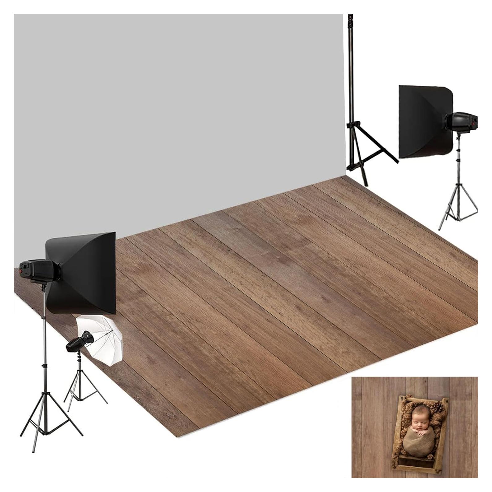 Mats de Fotografía Kate 8x5ft Marrón Claro Antideslizante