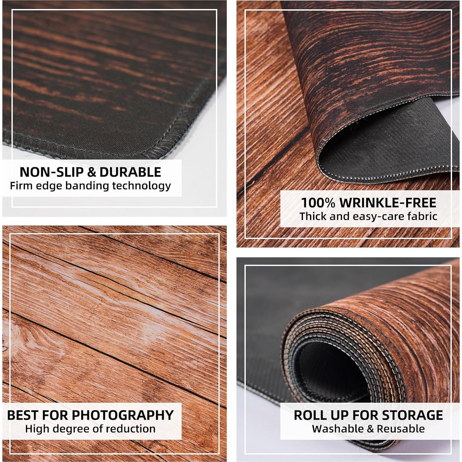 Mats de Fotografía Kate 8x5ft Marrón Claro Antideslizante