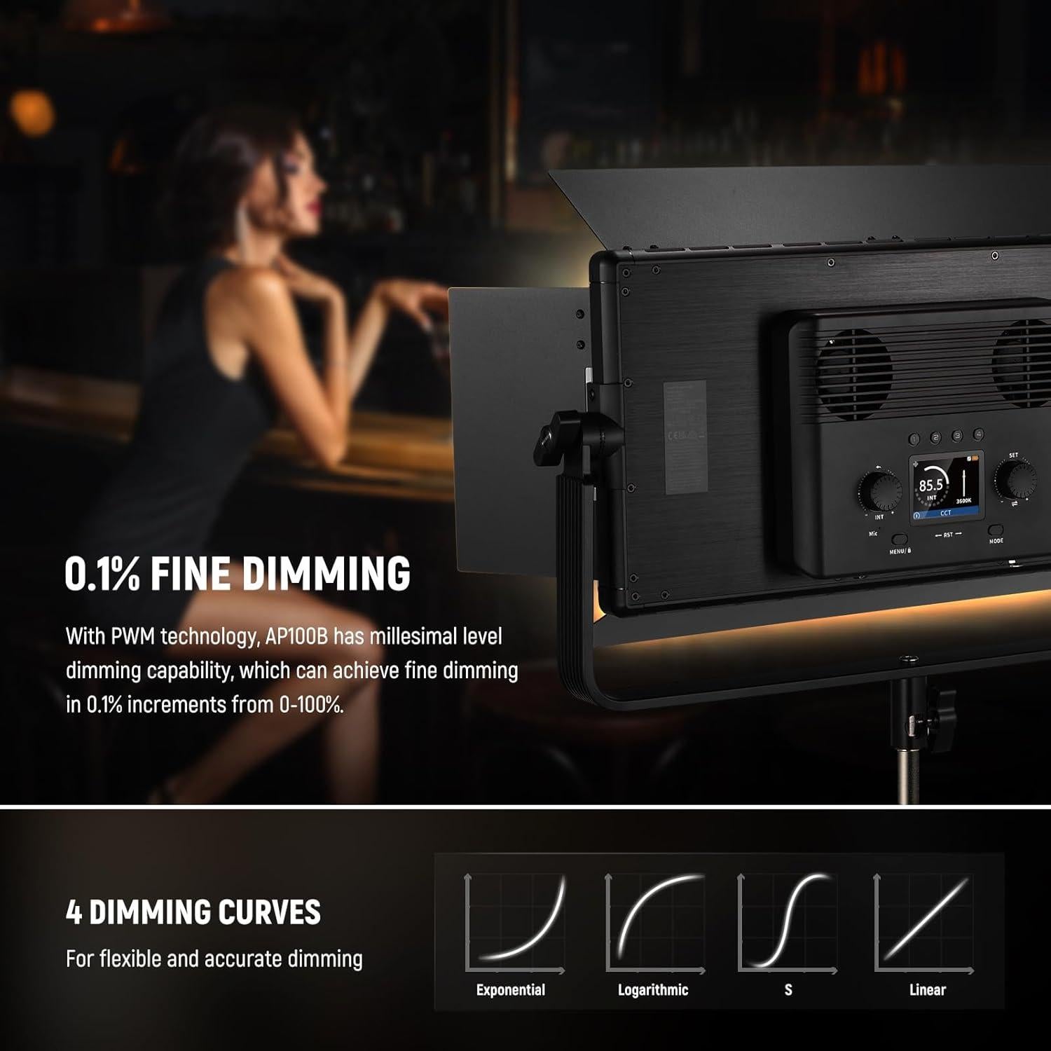 Luz de Video LED Bi Color NEEWER 100W con Trípode 178cm