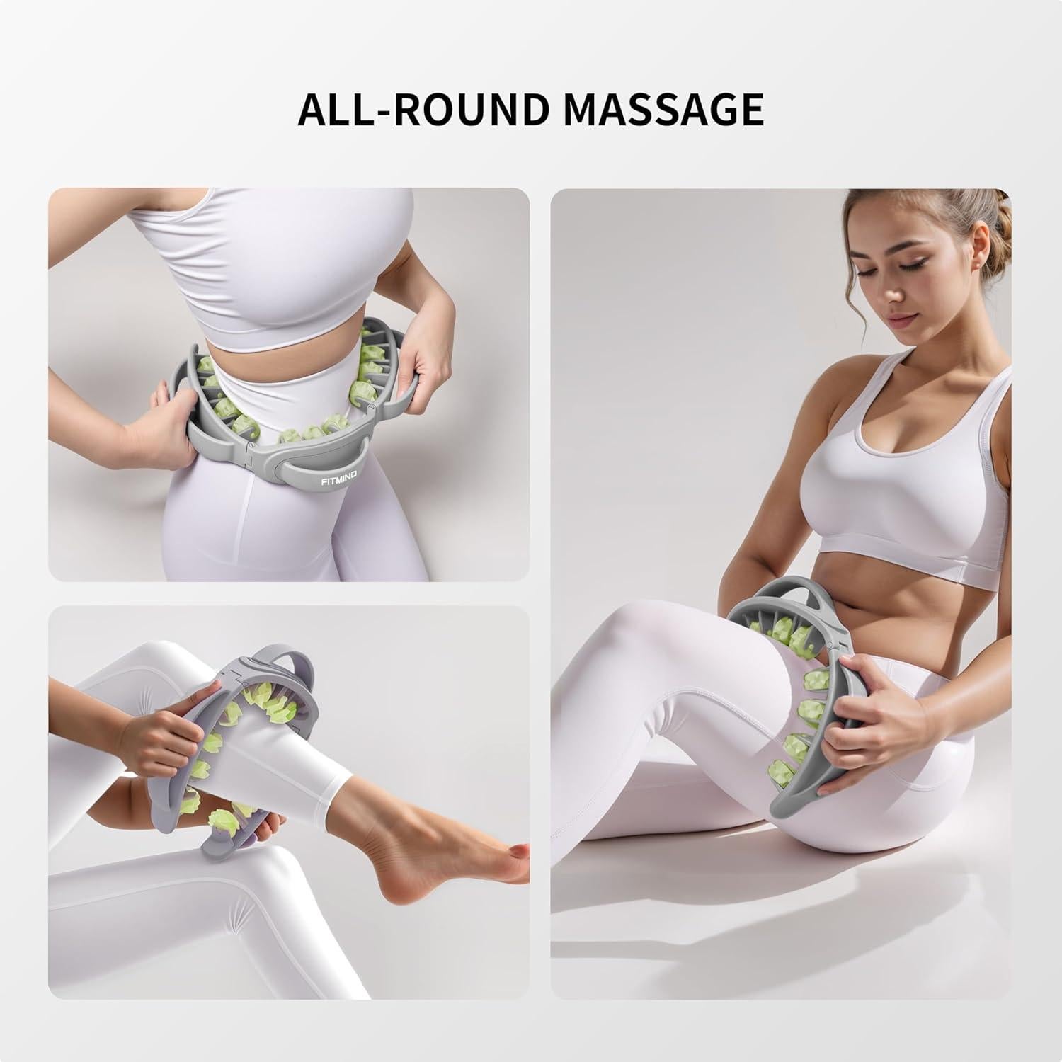 Rodillo de Masaje FITMIND para Alivio Muscular y Celulitis