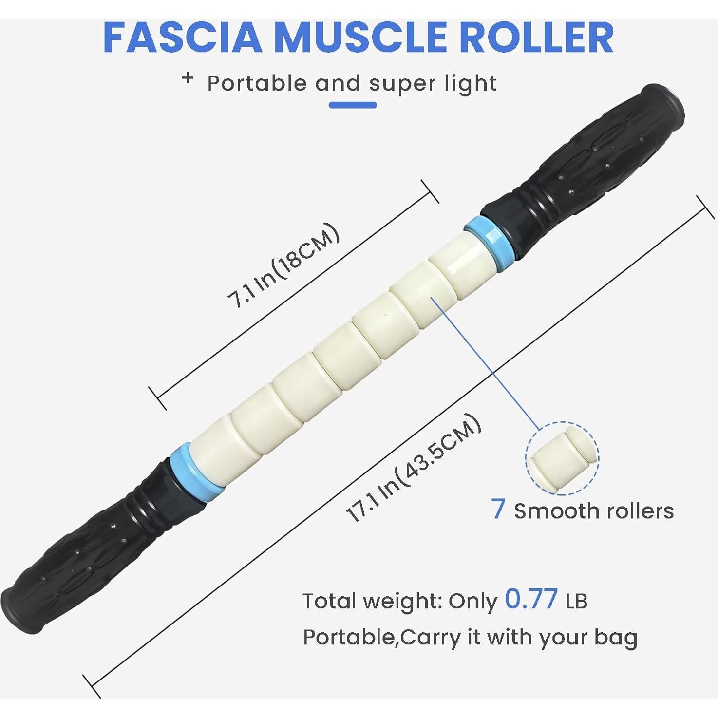 Rodillo de Masaje Ctwctr para Drenaje Linfático y Alivio