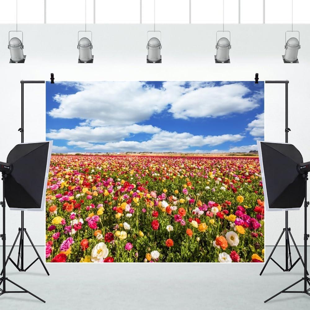 Fondo de Fotografía Hraiufc Campo de Flores 300x250cm