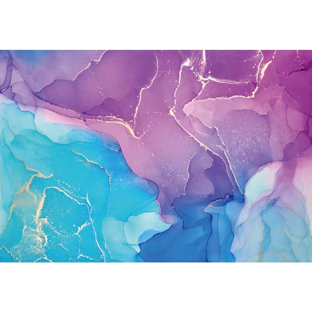 Fondo de Fotografía Vinilo Laeacco 3x2.5m Textura Mármol Azul