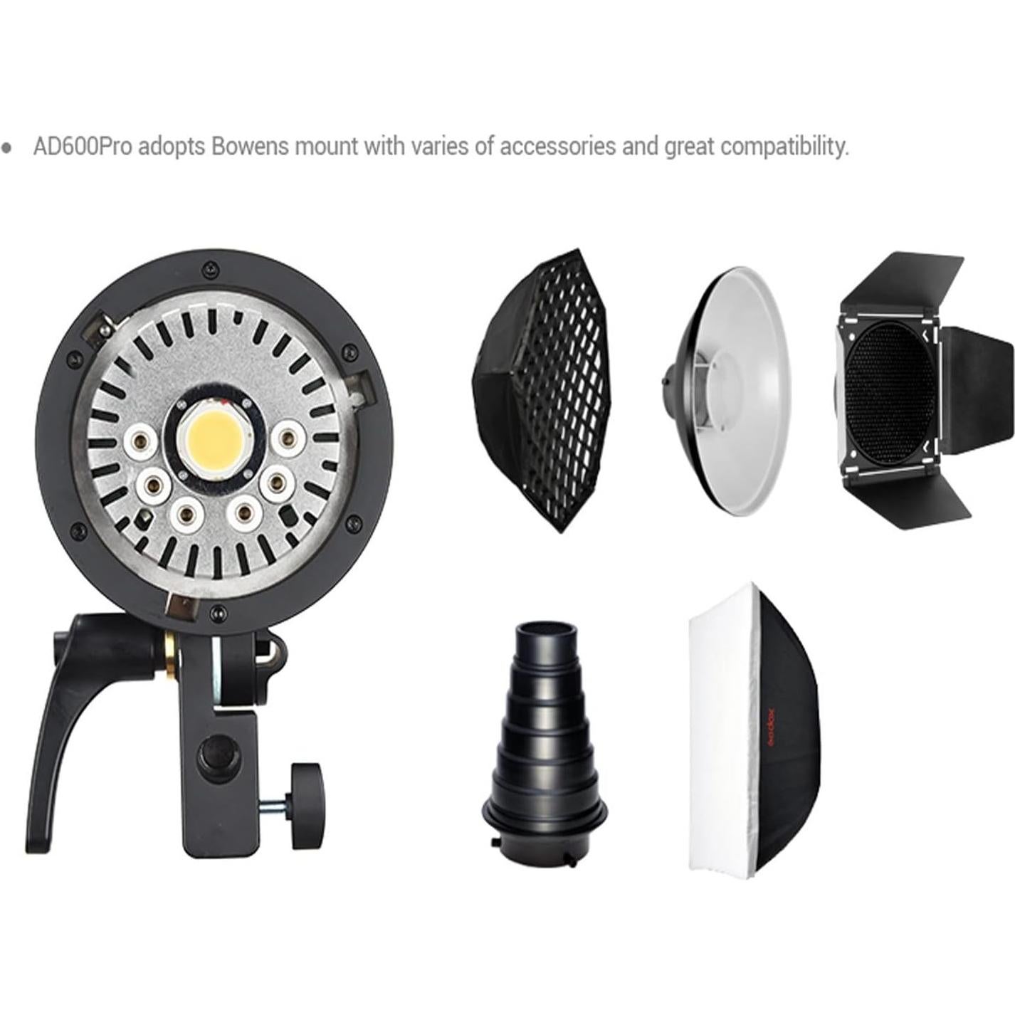 Flash Godox AD600 Pro 600Ws TTL con Softbox 80cm y Reflector