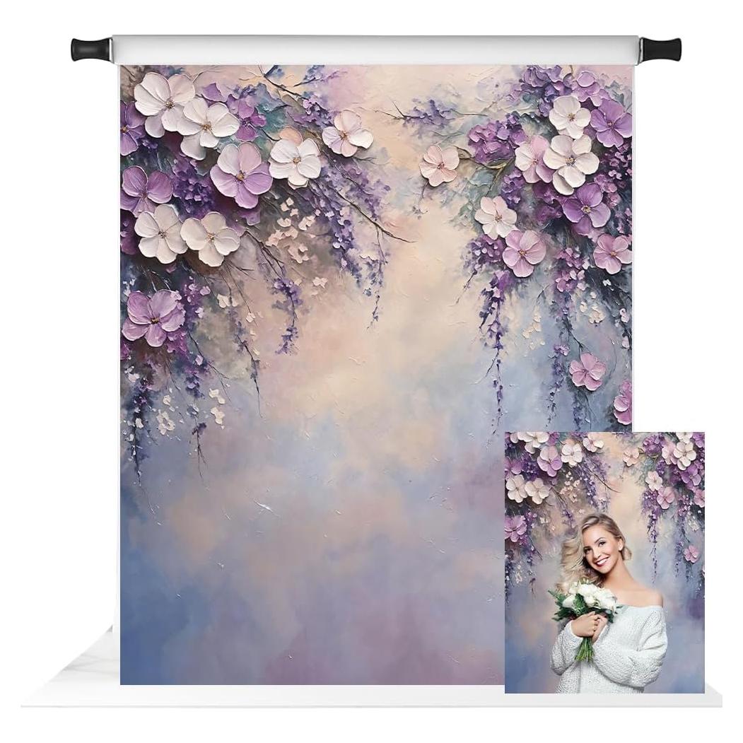 Fondo Fotográfico Floral Kate 5x2.13m Microfibra Lavable