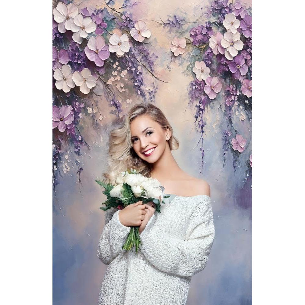 Fondo Fotográfico Floral Kate 5x2.13m Microfibra Lavable