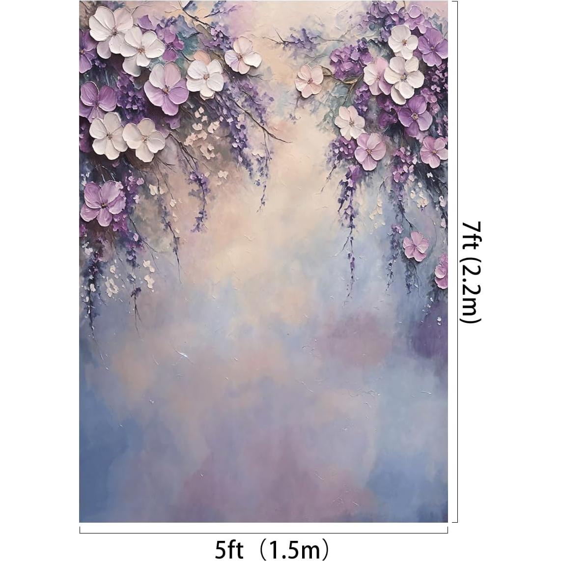 Fondo Fotográfico Floral Kate 5x2.13m Microfibra Lavable