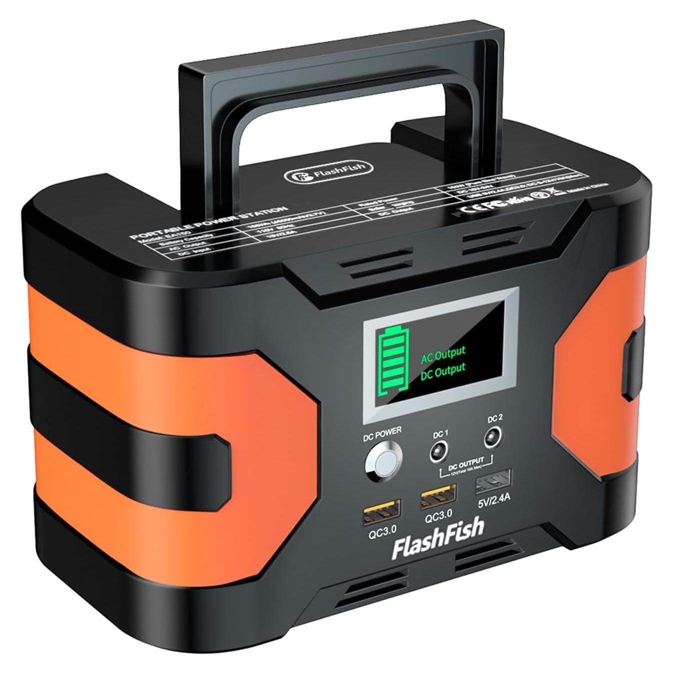 Generador Solar Portátil Flashfish 200W 166Wh Camping