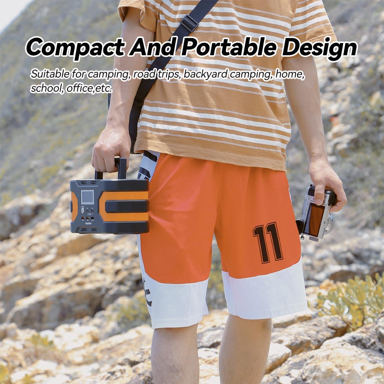 Generador Solar Portátil Flashfish 200W 166Wh Camping