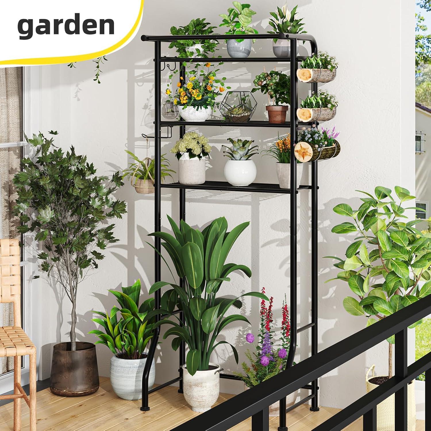 Estante de baño Simple Trending 3 niveles negro ahorrador de espacio