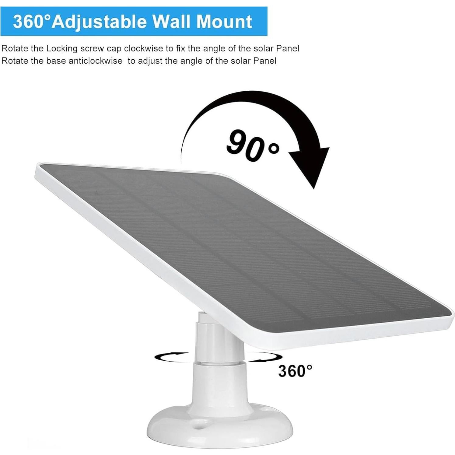 Cargador Solar 10W FOSA para Timbre Google Nest y Video