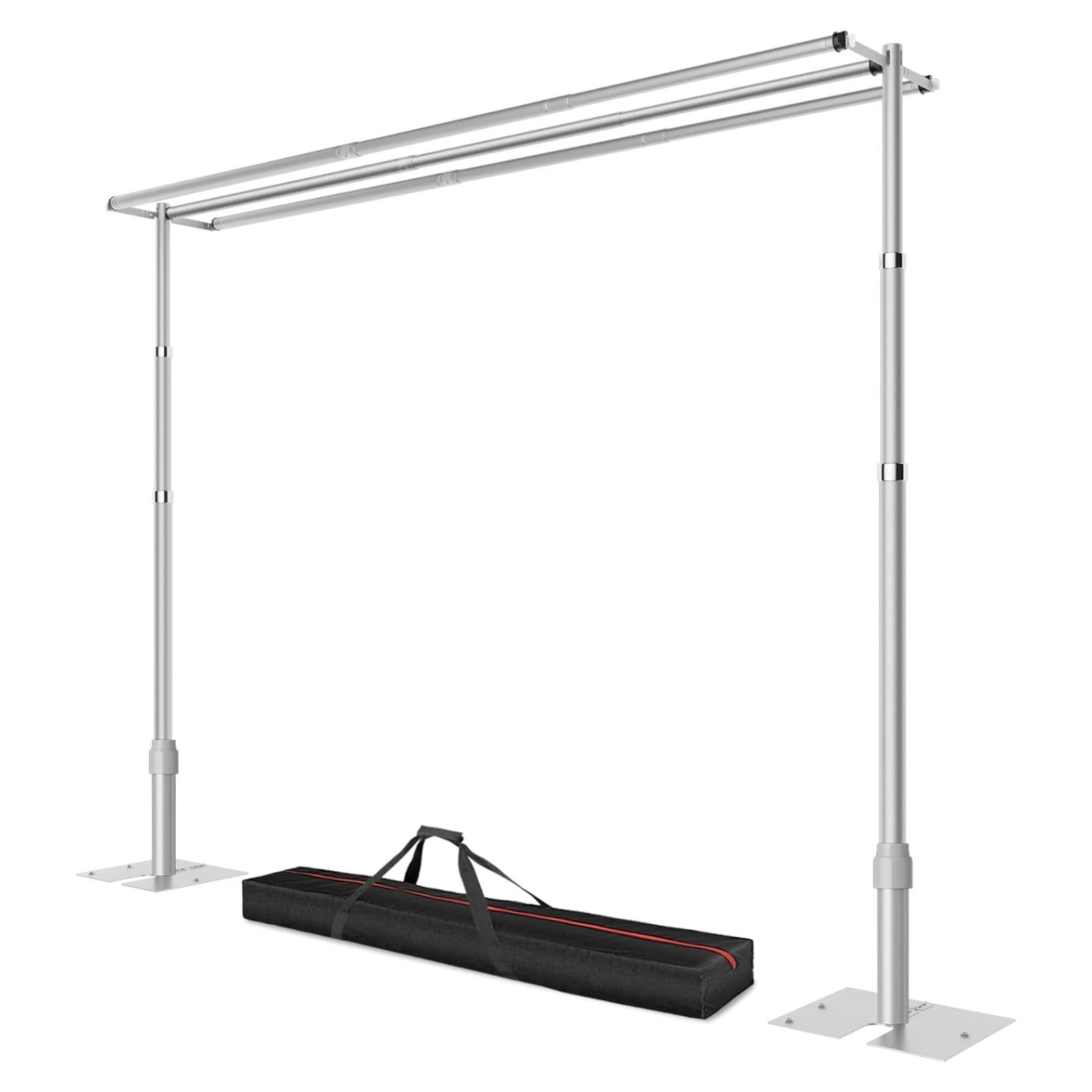 Soporte de Fondo Ajustable Qoolfoto 3 Barras 3.05m x 3.05m