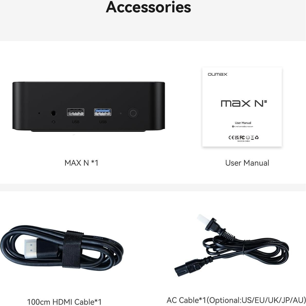 Mini PC OUMAX MAX N 13ª Gen 16GB RAM 500GB SSD 4K