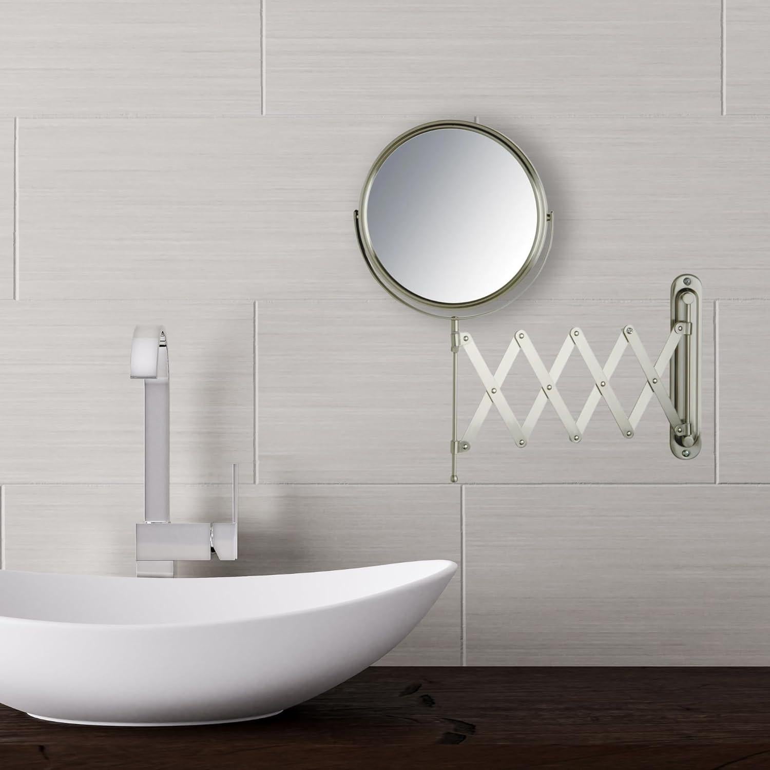 Espejo de Maquillaje JERDON 20 cm 1X/7X Montaje en Pared