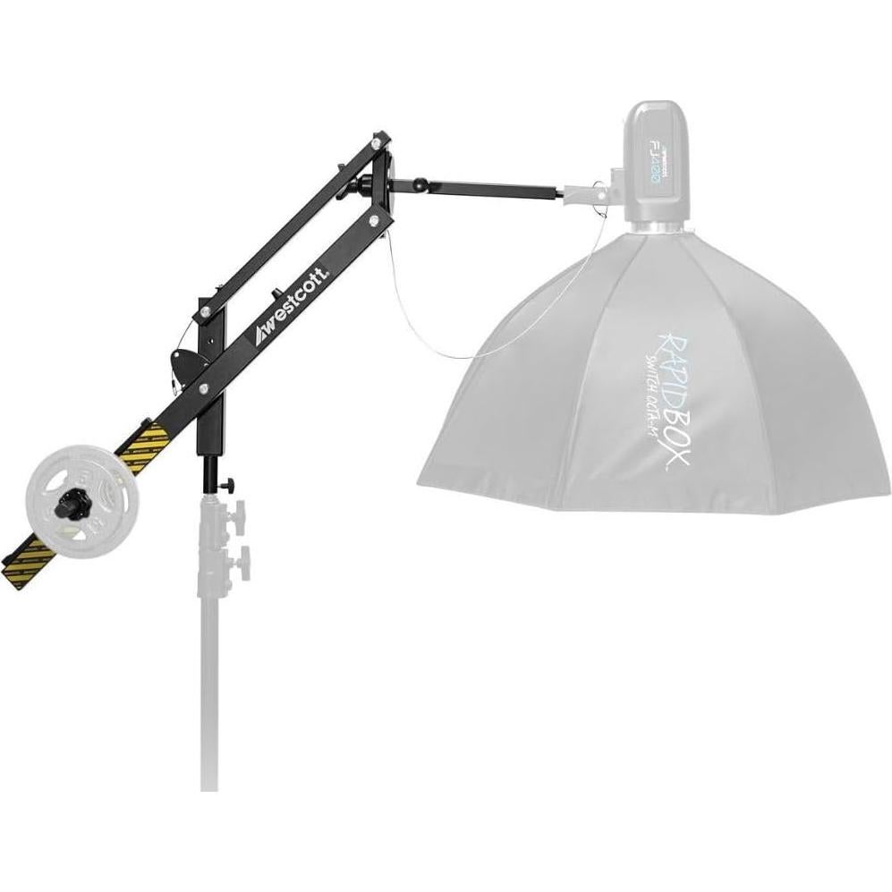 Brazo de Boom Fácil Westcott 2.44m con Soporte de Luz Pesado