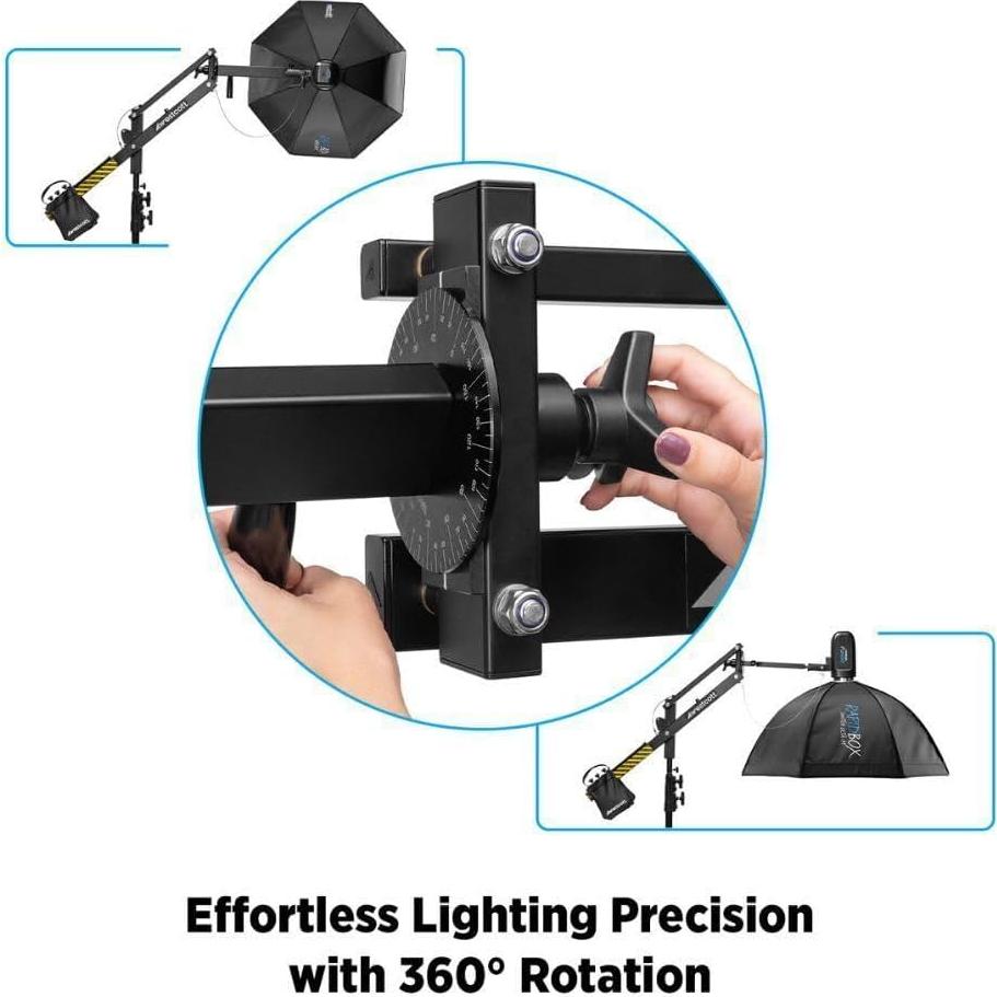 Brazo de Boom Fácil Westcott 2.44m con Soporte de Luz Pesado
