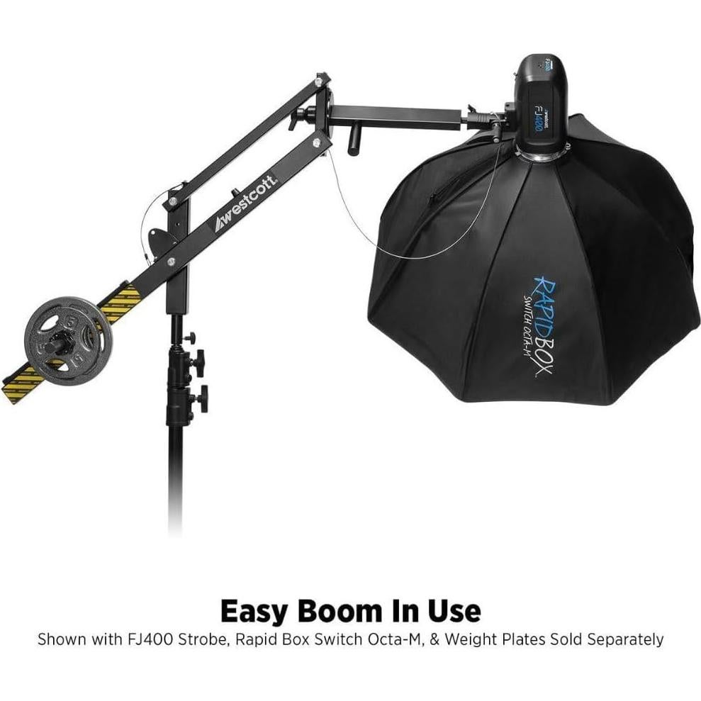 Brazo de Boom Fácil Westcott 2.44m con Soporte de Luz Pesado