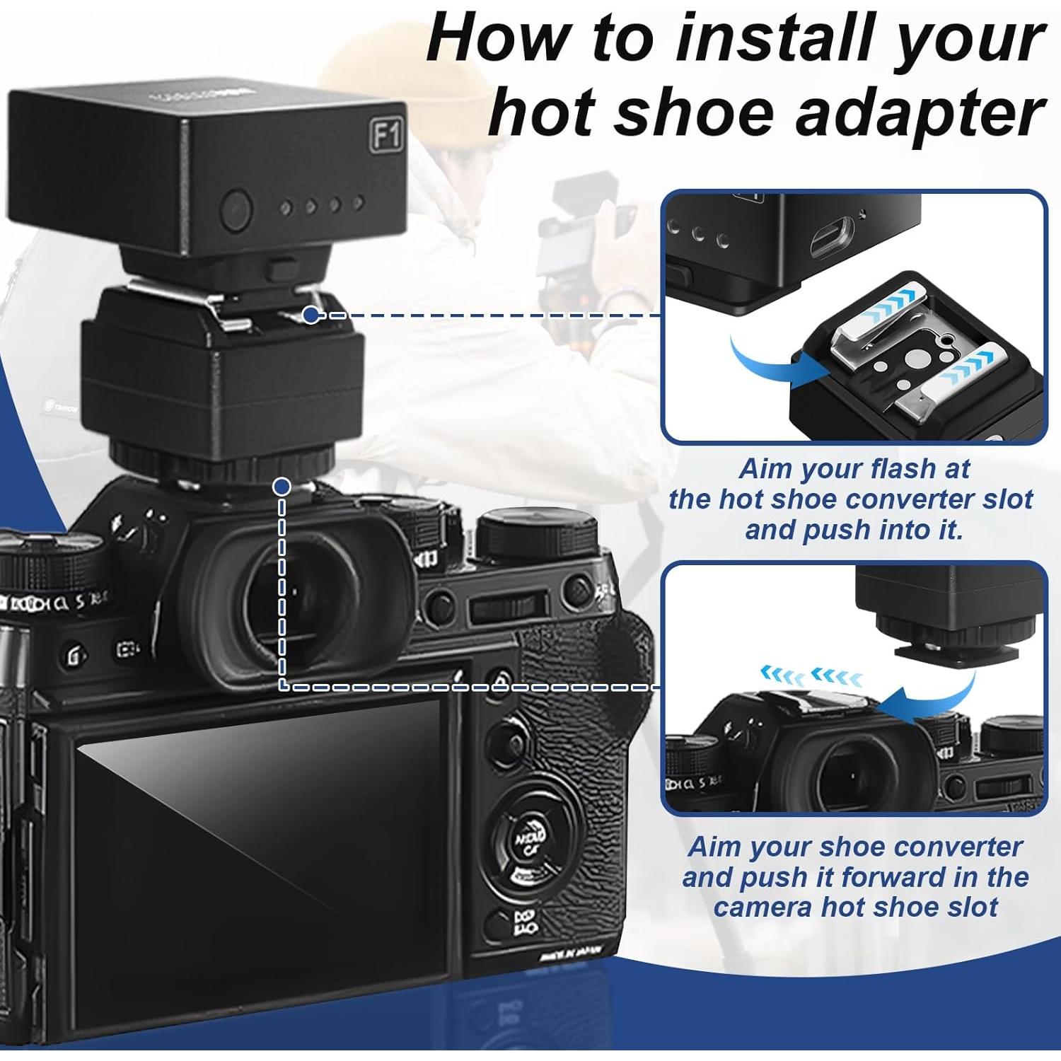 Adaptador de Zapata Caliente Medalight JJC01 con Puerto PC