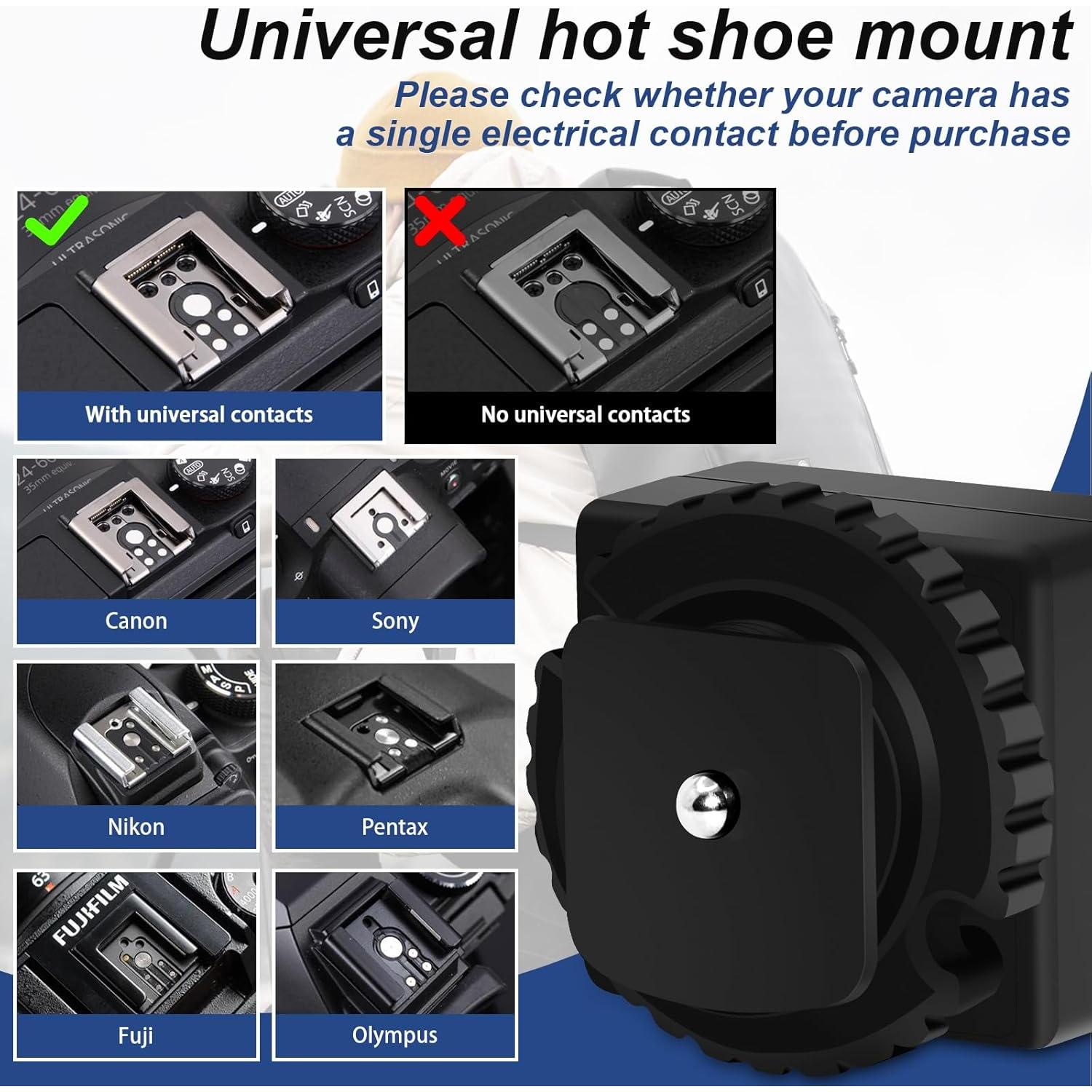 Adaptador de Zapata Caliente Medalight JJC01 con Puerto PC