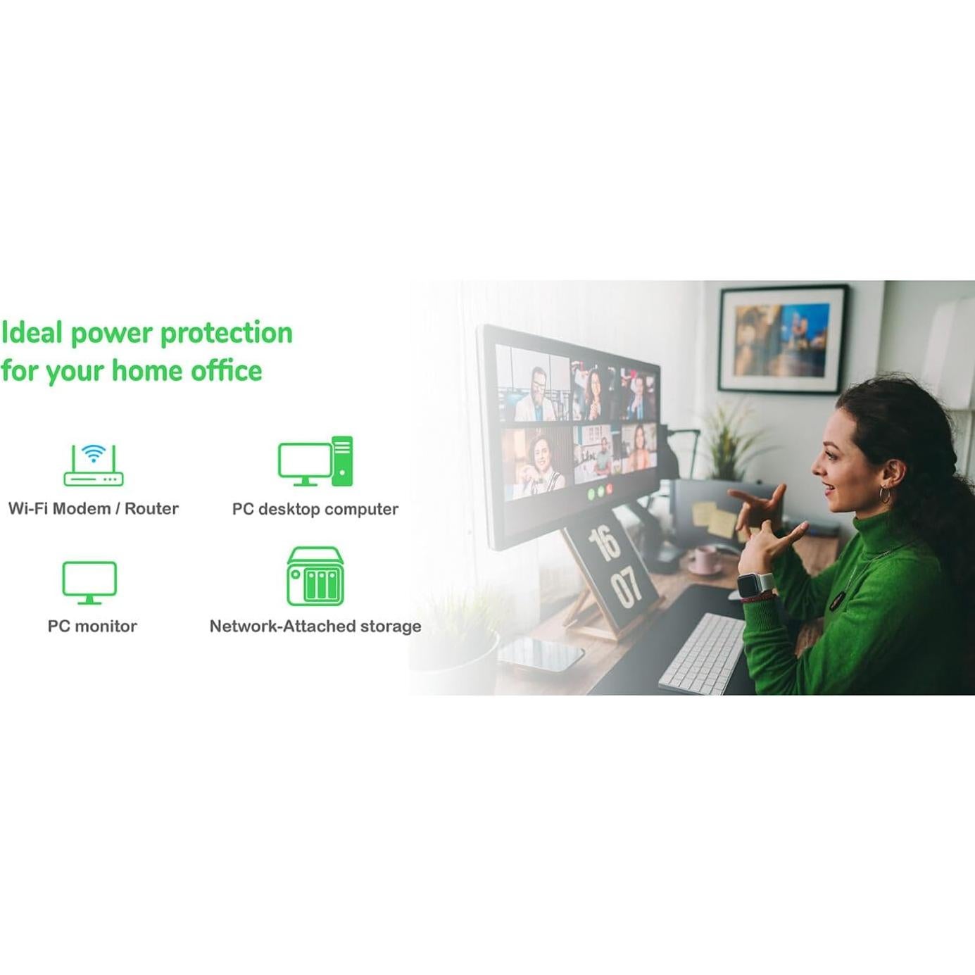 UPS APC BVK750M2 750VA Respaldo Batería 2 USB C/A