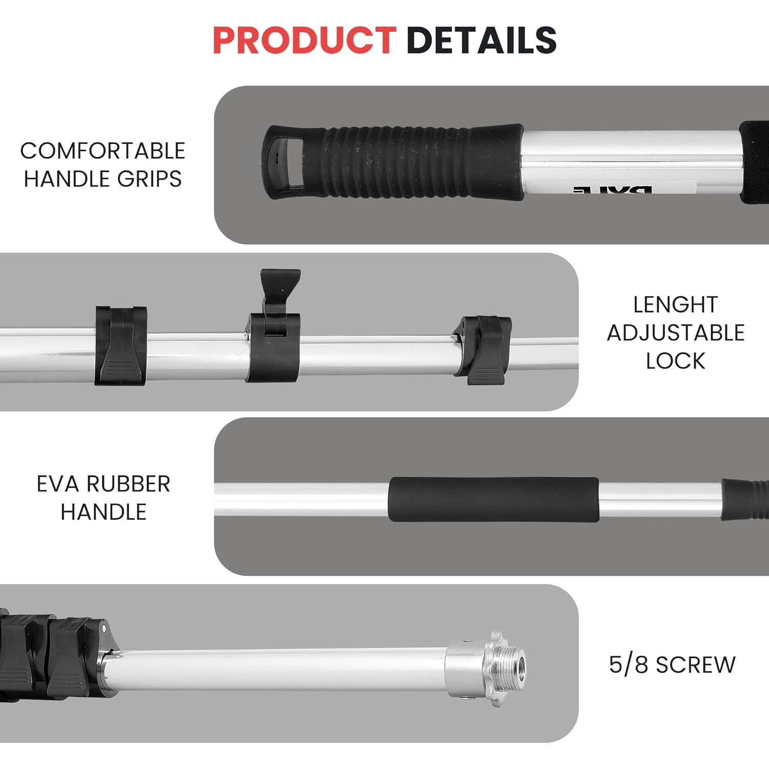 Pole de Micrófono Pyle PMKSB06 Telescópico 1.75m Ajustable