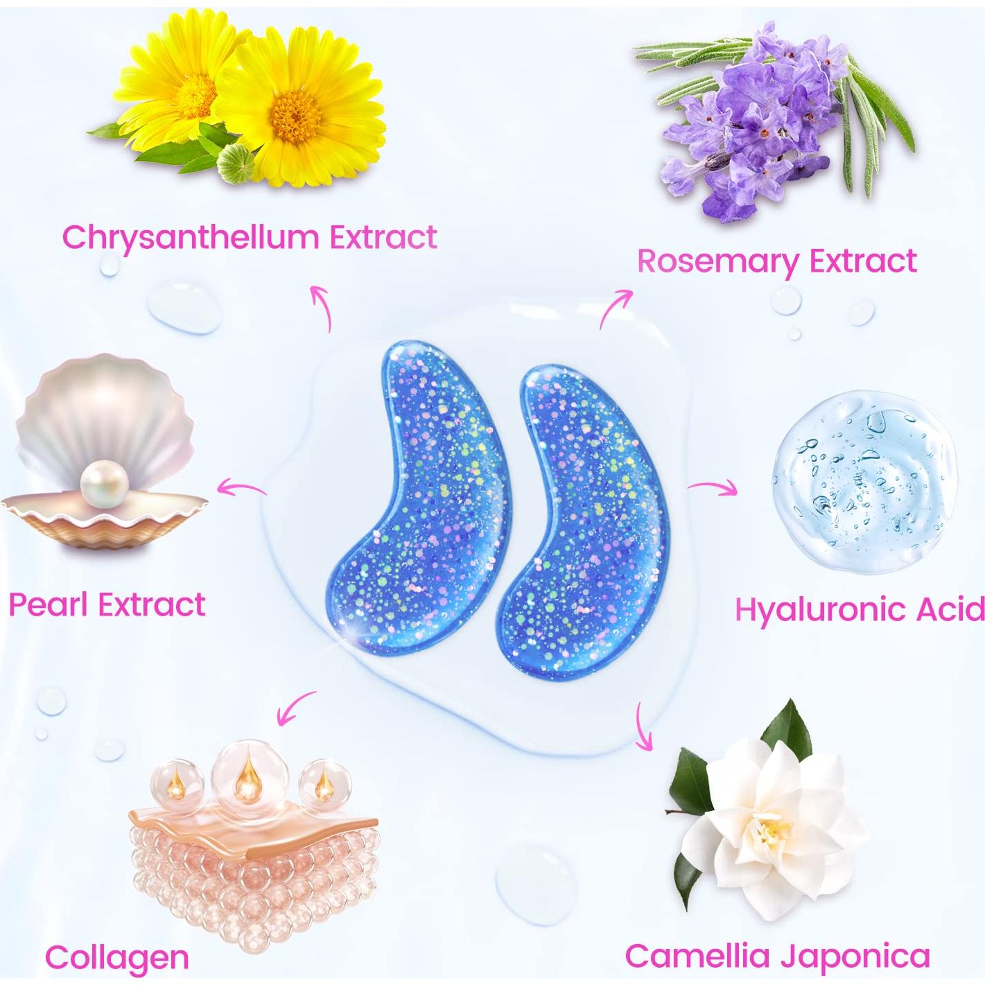 Parches para Ojos Onespring - 24 Pares de Gel Hidratante