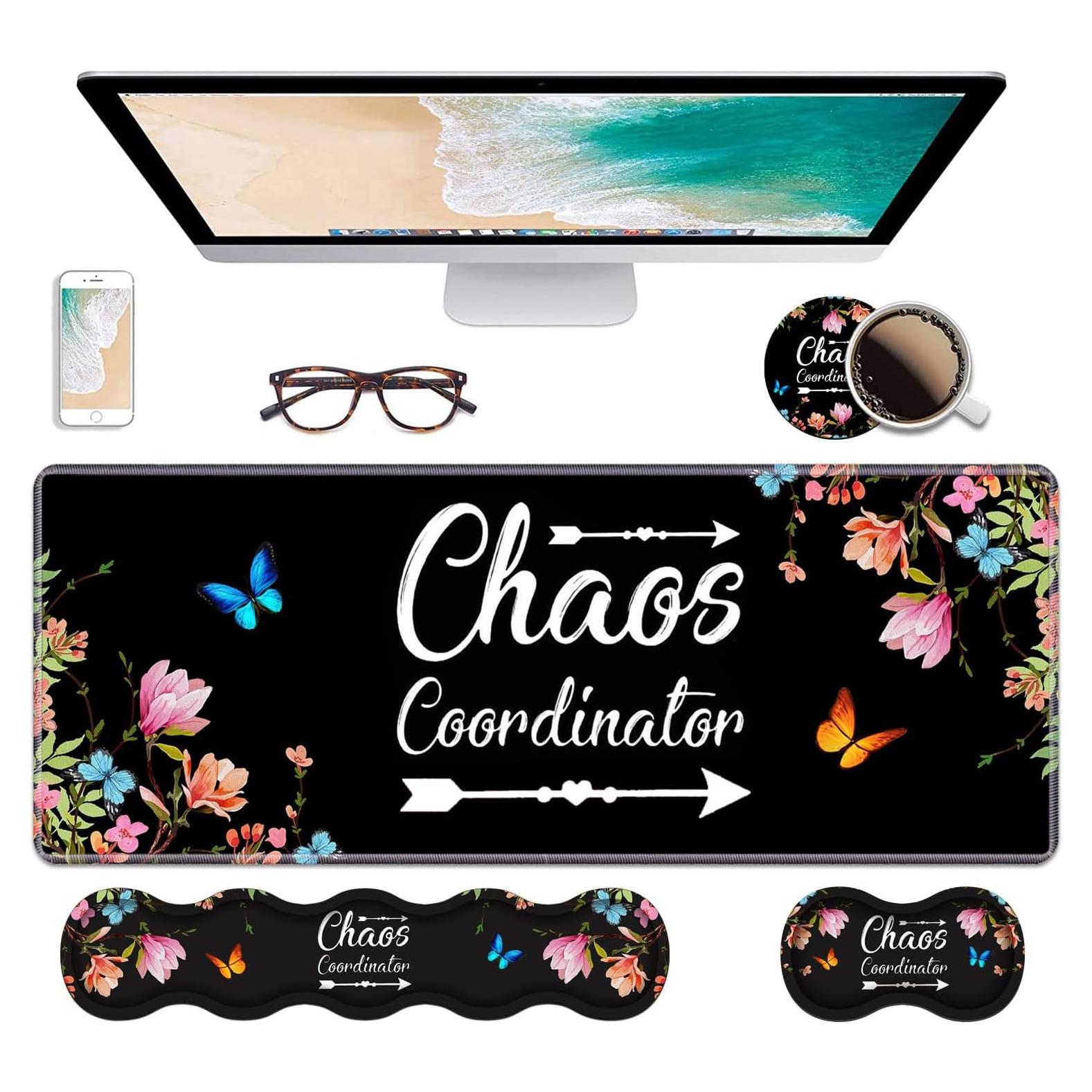 Juego de Reposamuñecas Ergonómico WEUIUJKILO Floral Vintage