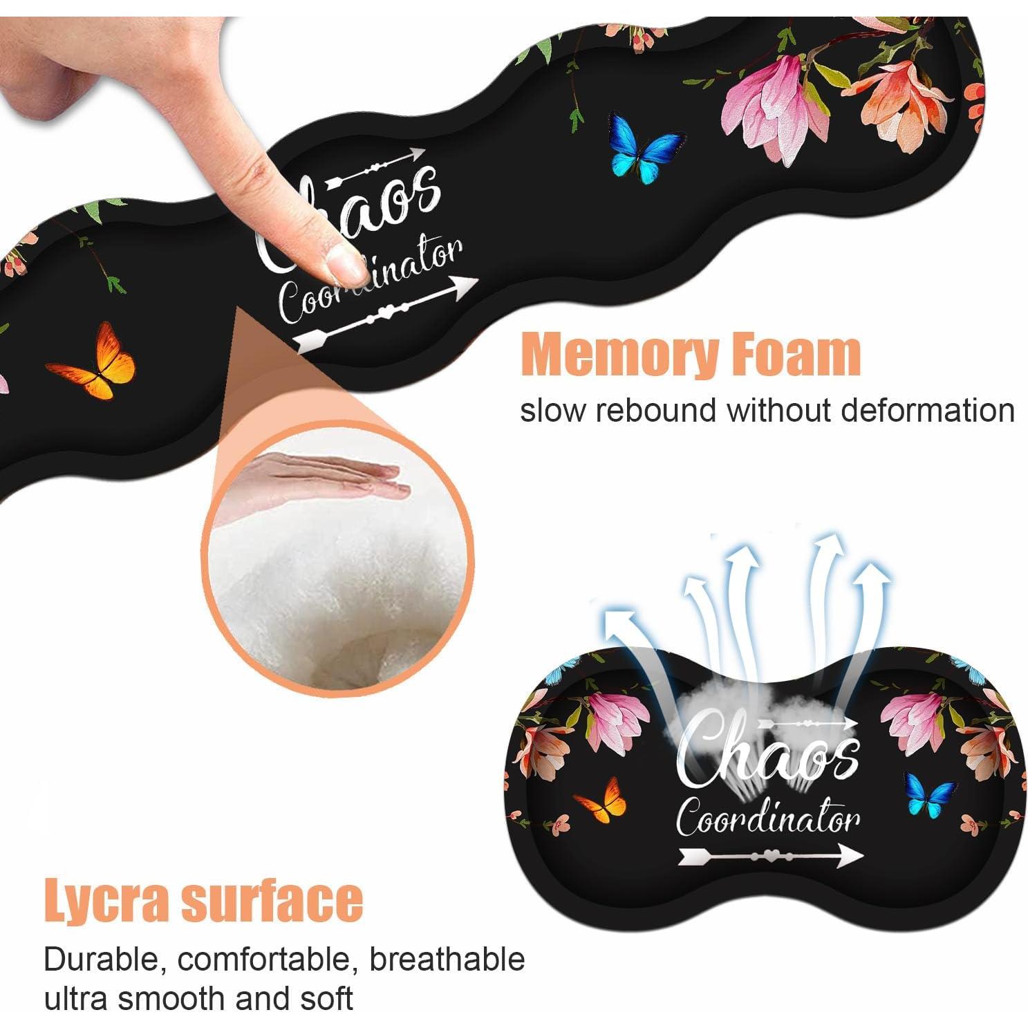 Juego de Reposamuñecas Ergonómico WEUIUJKILO Floral Vintage