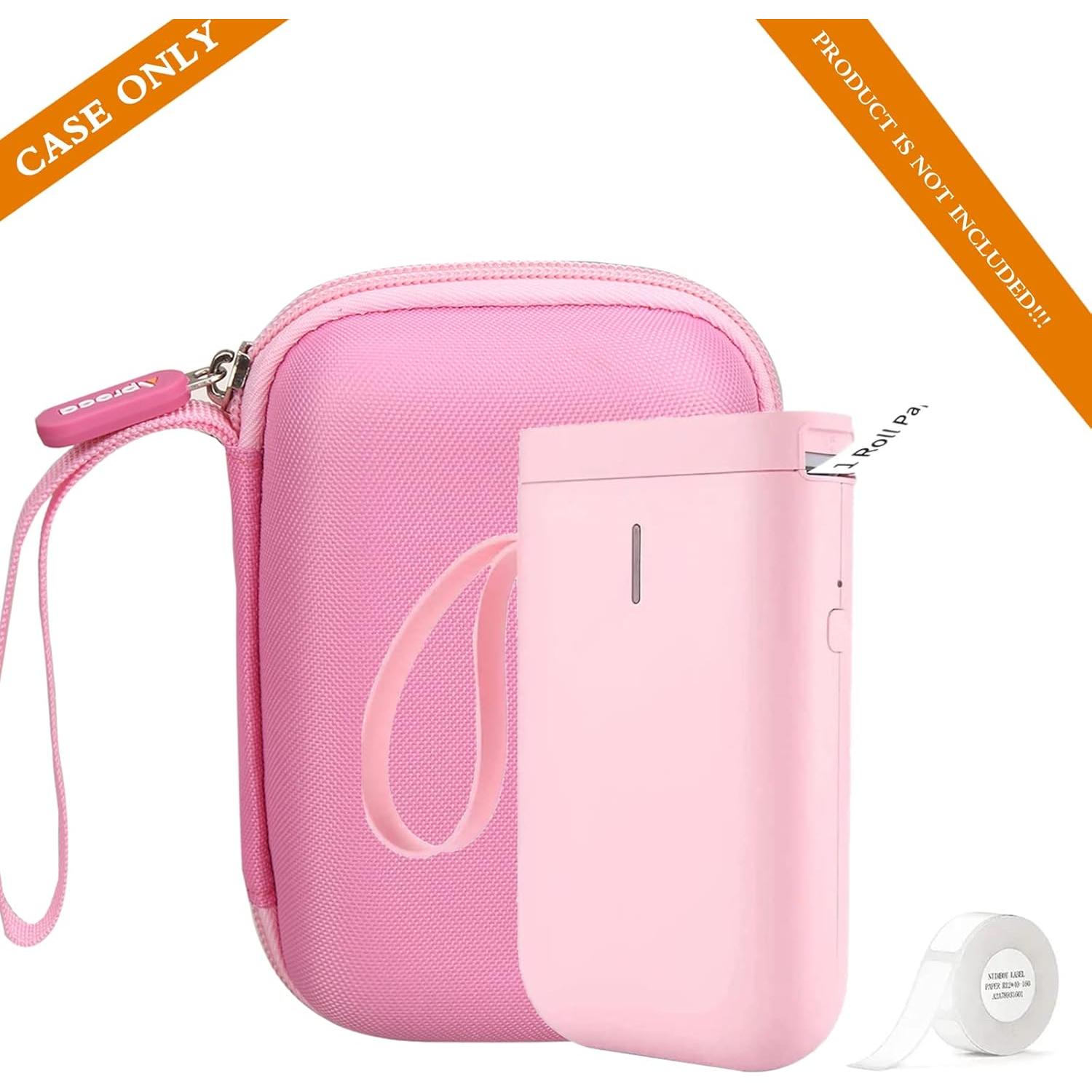 Funda de Viaje Dura Rosa Aproca para NiiMbot D11 y Accesorios