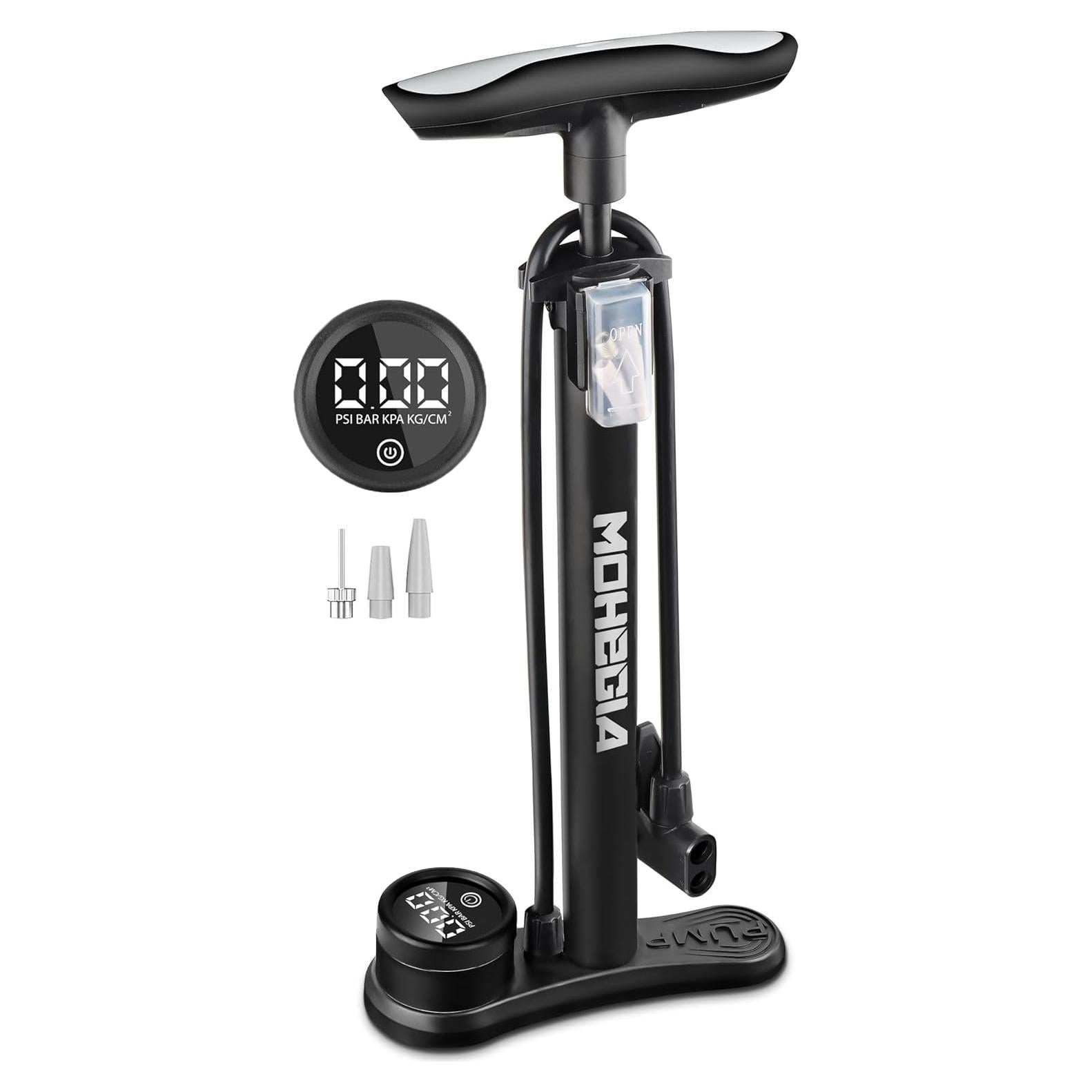 Bomba de Pie MOHEGIA con Manómetro Digital 160 PSI