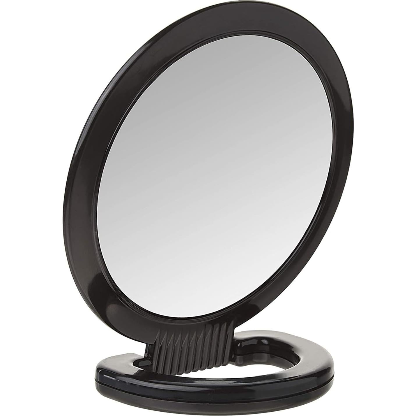 Espejo de Mano Diane Doble Cara 1X y 3X Negro 15,24 cm