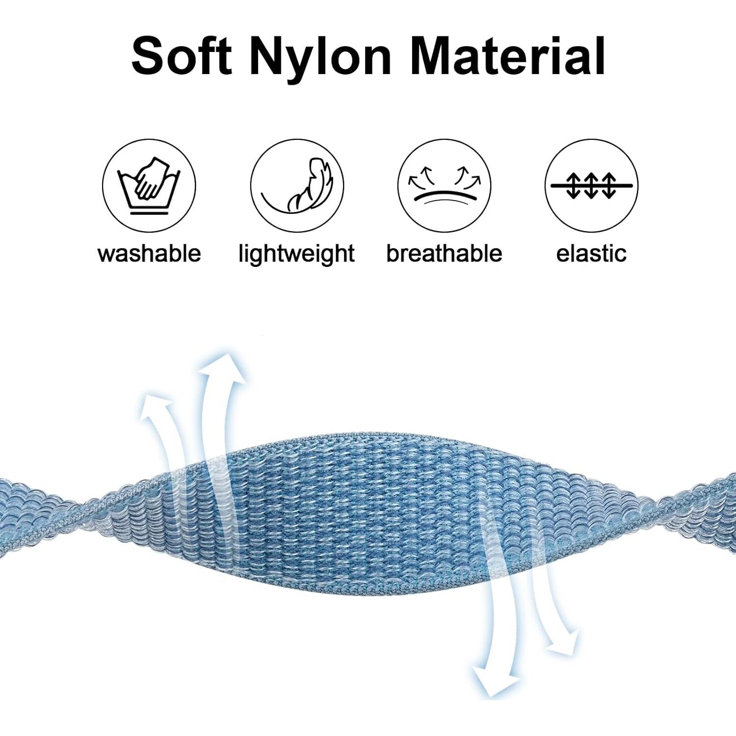 Pulsera de Nylon Meliya para AirTag Niños 2 Piezas Ajustable