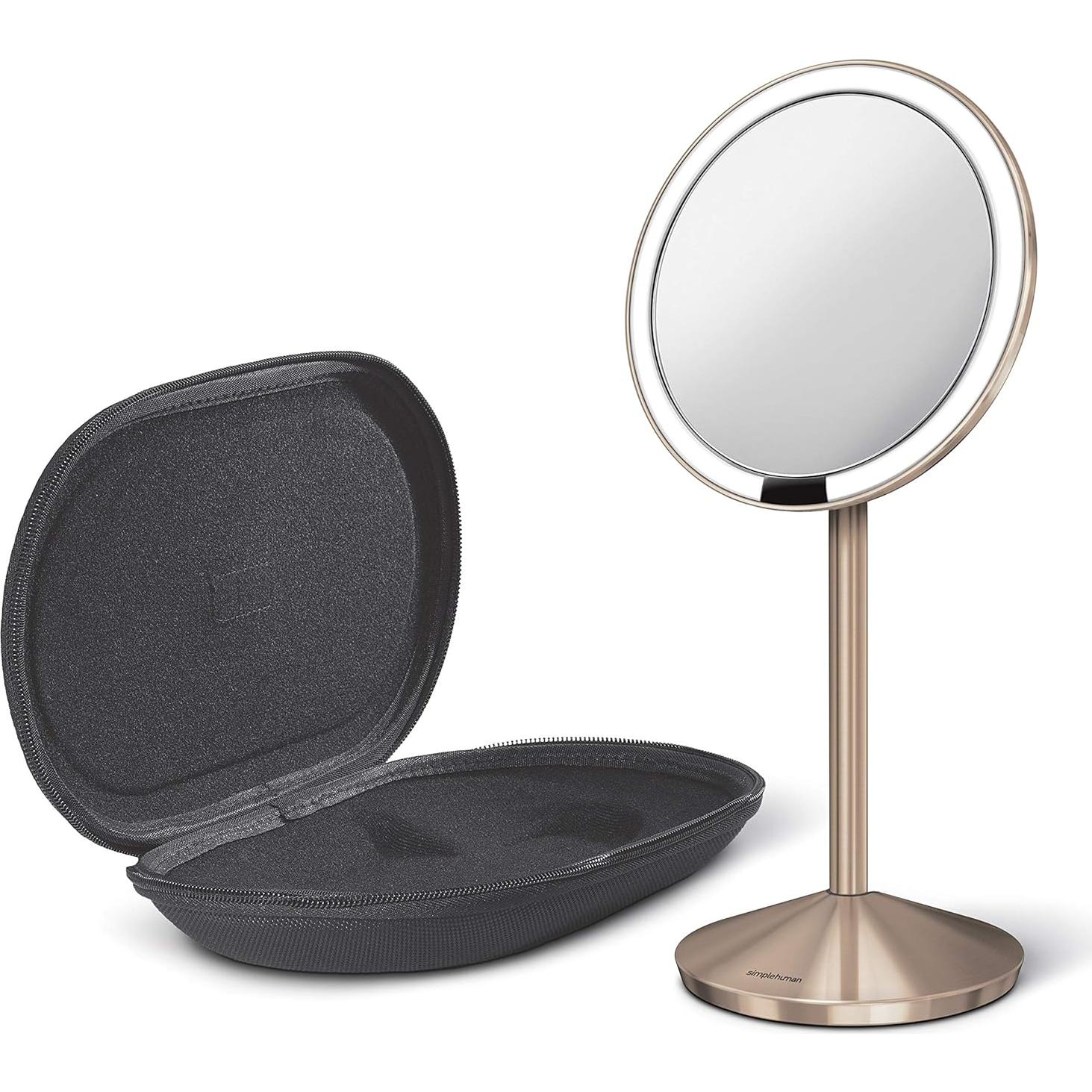 Espejo Sensor Simplehuman 10x Aumento Iluminado Viaje