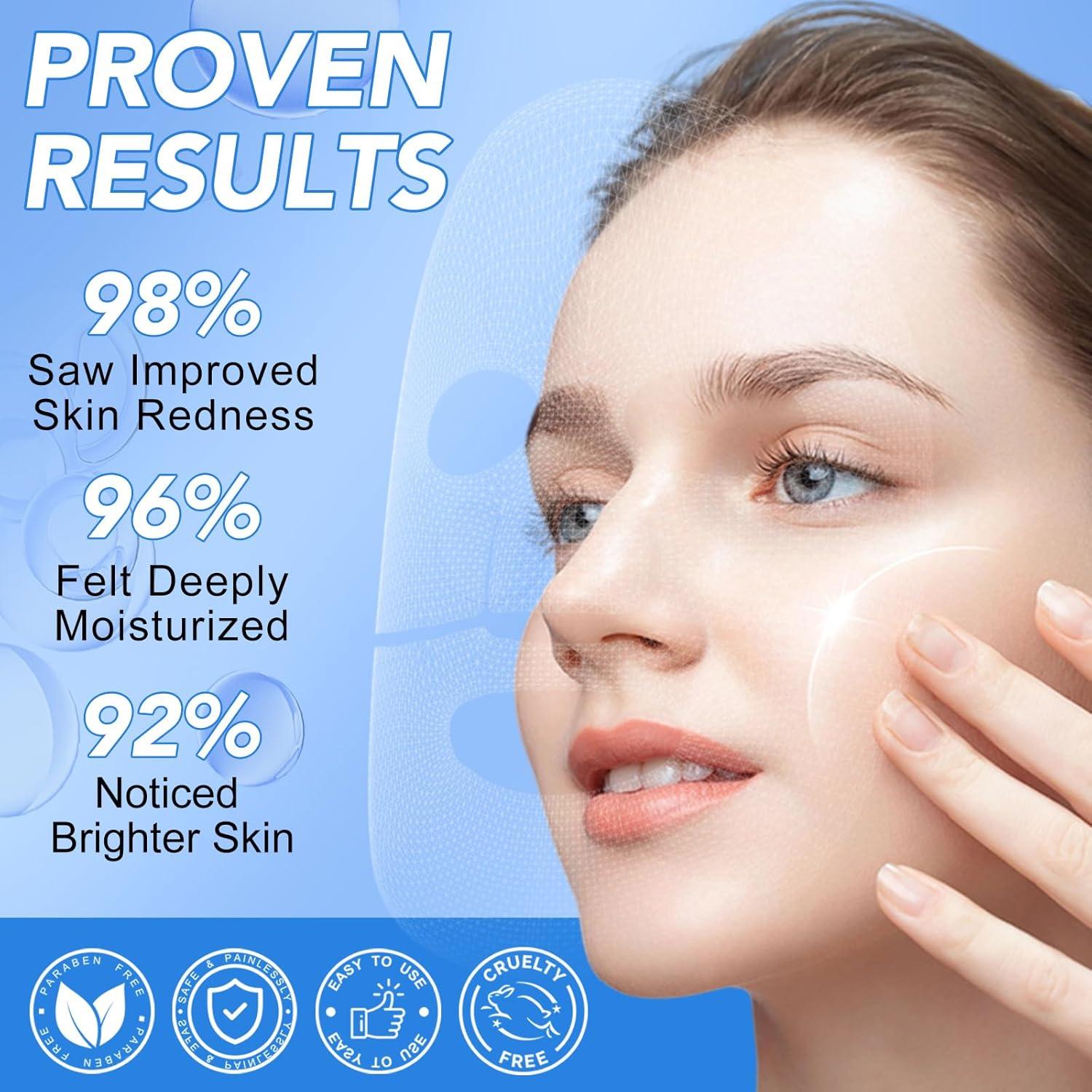 Mascarilla Facial Hidratante de Colágeno GOGIFTGO 34g x 4ea