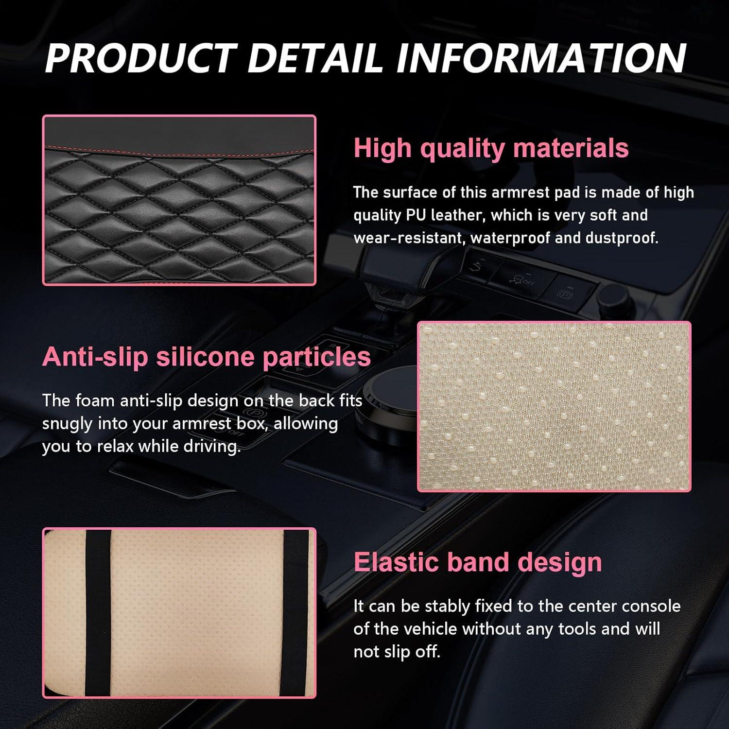 Almohadilla de Consola Central Ohleats Negra 32x18.4cm