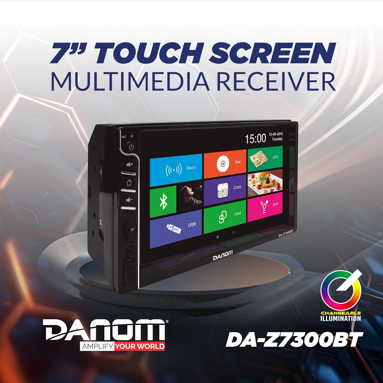 Receptor Estéreo para Auto DANOM Double DIN 7" Bluetooth