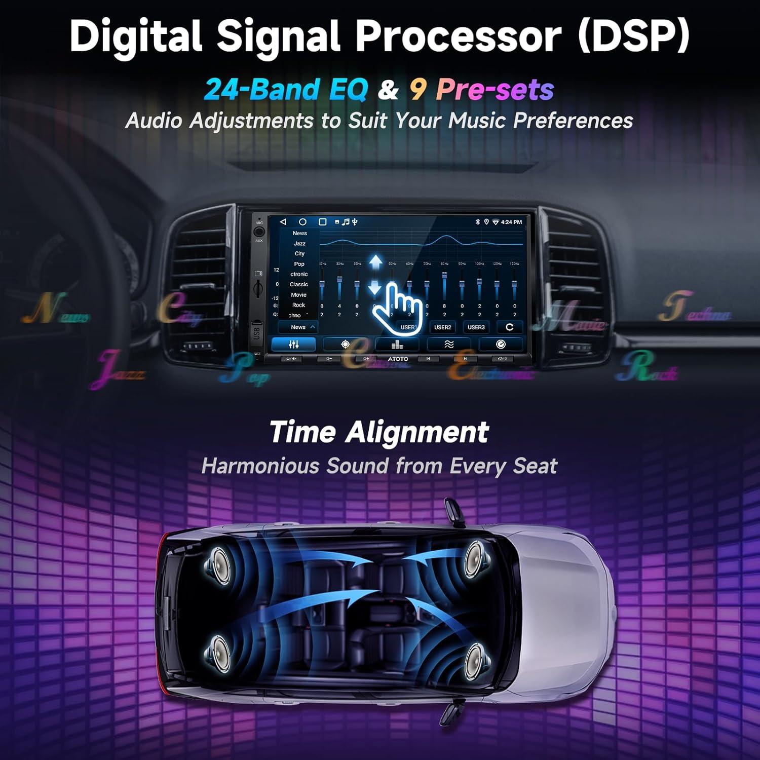 Estéreo de Coche Android A5L 7" con Cámara Reversa y CarPlay